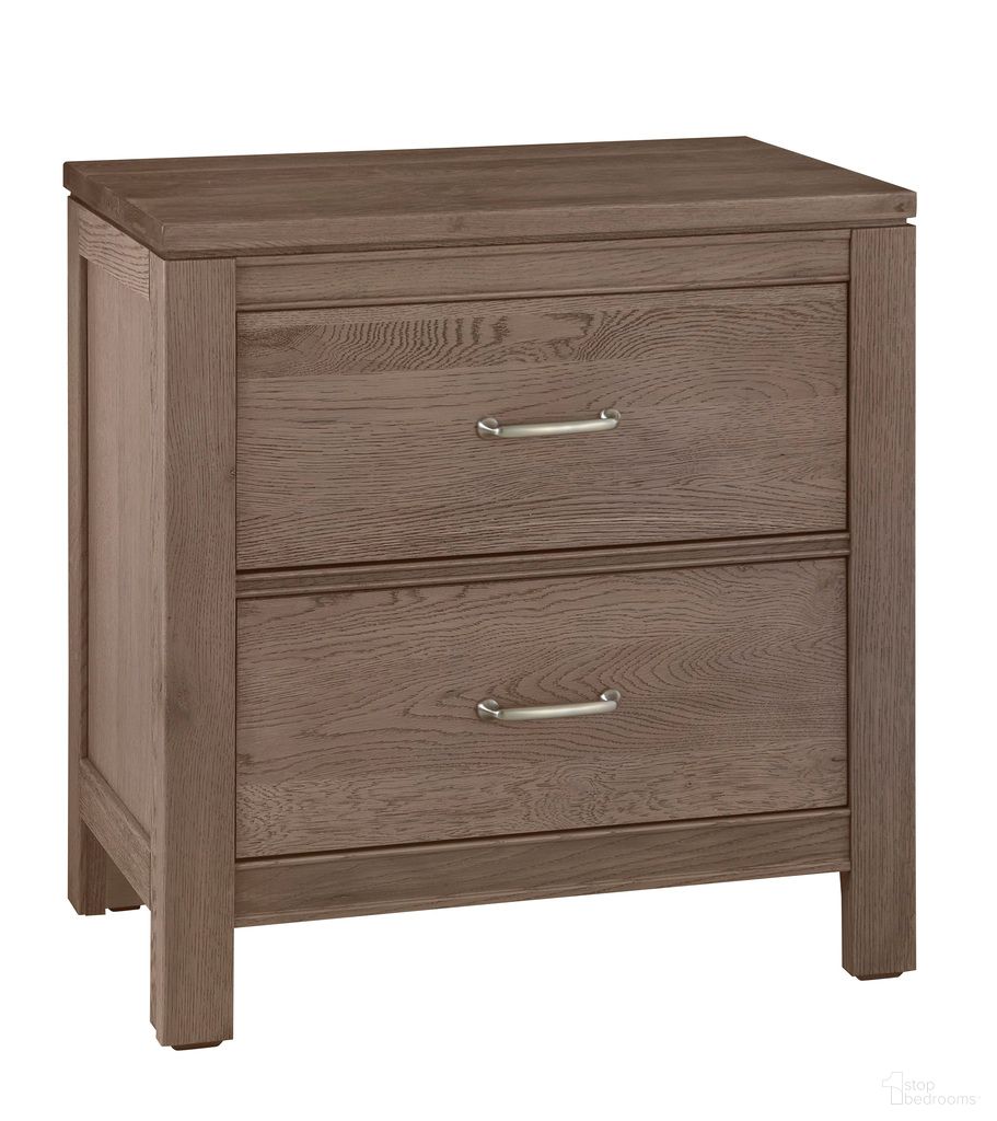 The appearance of Tide and Timber 2 Drawer Nightstand In Grey designed by Vaughan Bassett in the traditional interior design. This grey piece of furniture was selected by 1StopBedrooms from Tide and Timber Collection to add a touch of cosiness and style into your home. Sku: 831-227. Material: Oak Veneer.