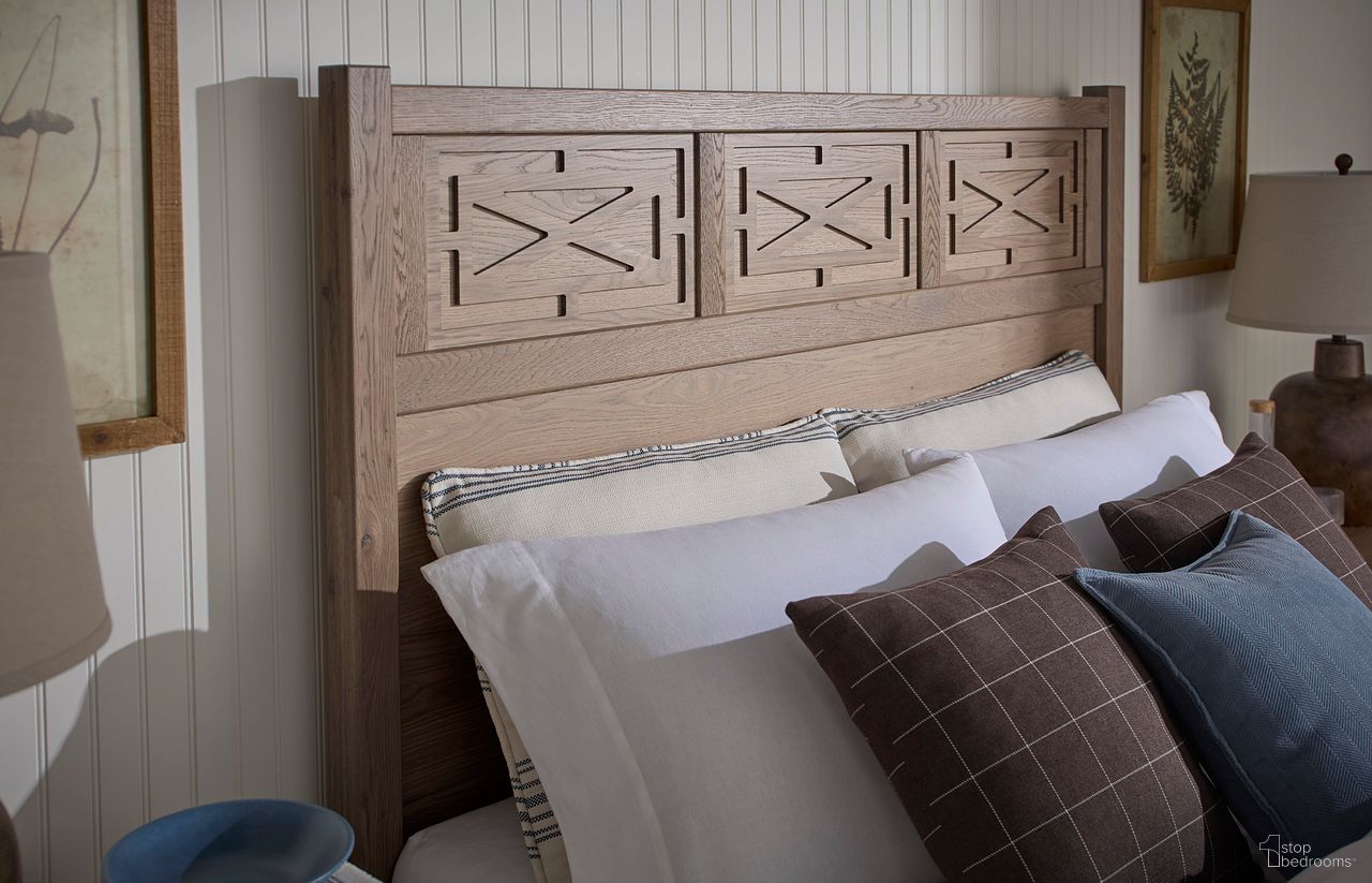 Tide & Timber Queen Fretwork Panel Bed - Thumbnail 3