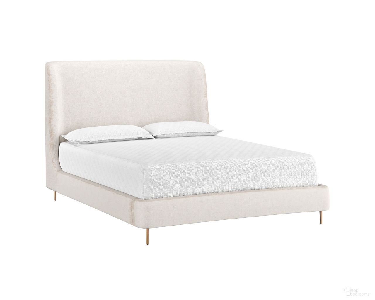 Tierra Queen Platform Bed In Bergen Taupe