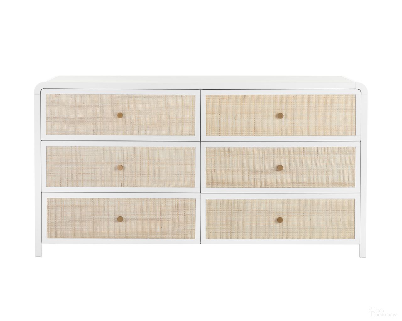 Tierra Small Dresser In Natural and Antique White