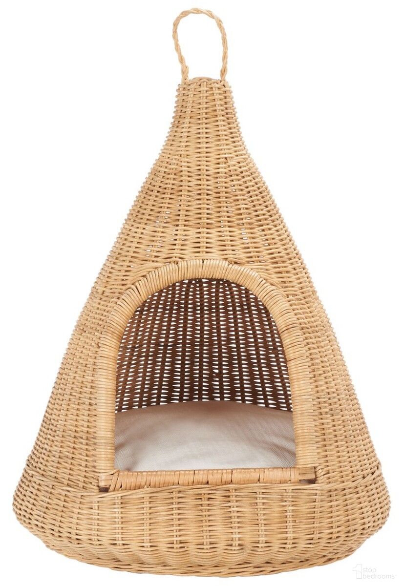 The appearance of Tifa Cat Bed with Cushion in White designed by Safavieh in the modern / contemporary interior design. This white piece of furniture  was selected by 1StopBedrooms from Tifa Collection to add a touch of cosiness and style into your home. Sku: PET6501A. Material: Polyester.