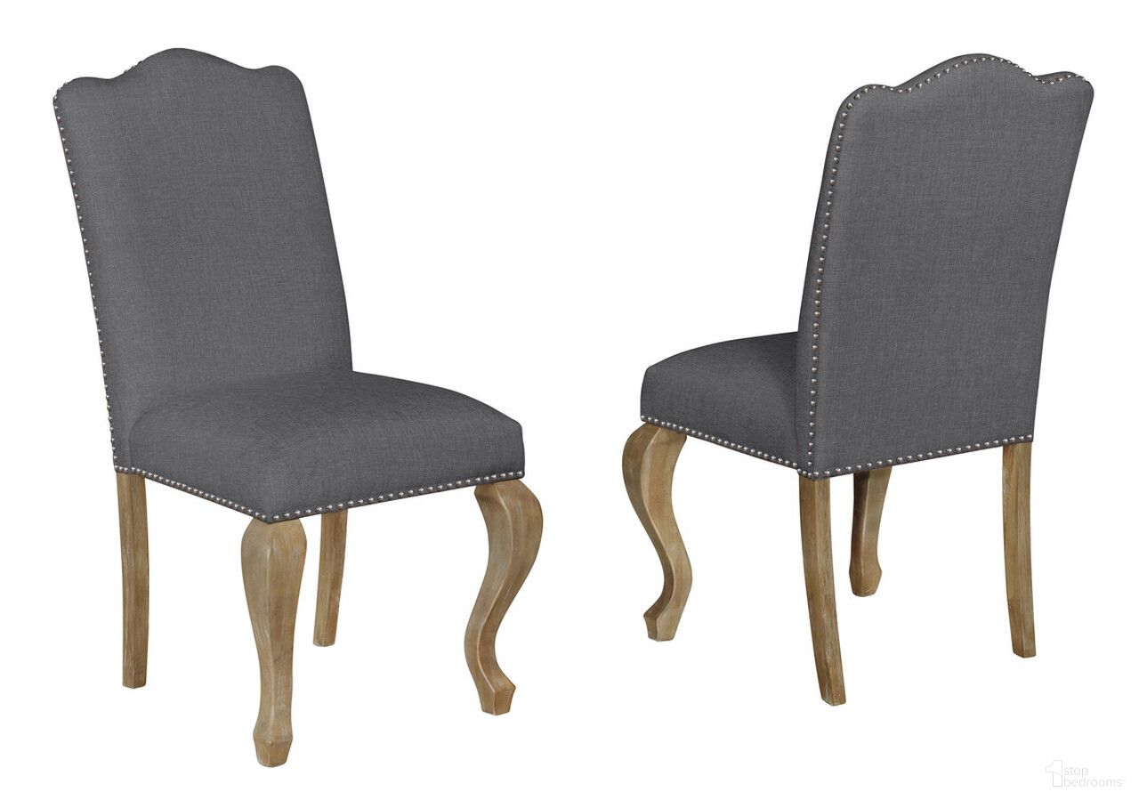 The appearance of Tiffany Dining Chairs Set of 2 Upholstered In Gray Linen Fabric and Rustic Oak Wood designed by Best Quality Furniture in the traditional interior design. This gray and rustic oak piece of furniture was selected by 1StopBedrooms from Tiffany Collection to add a touch of cosiness and style into your home. Sku: D95-SC. Material: Linen. Chair Type: Side Chair.