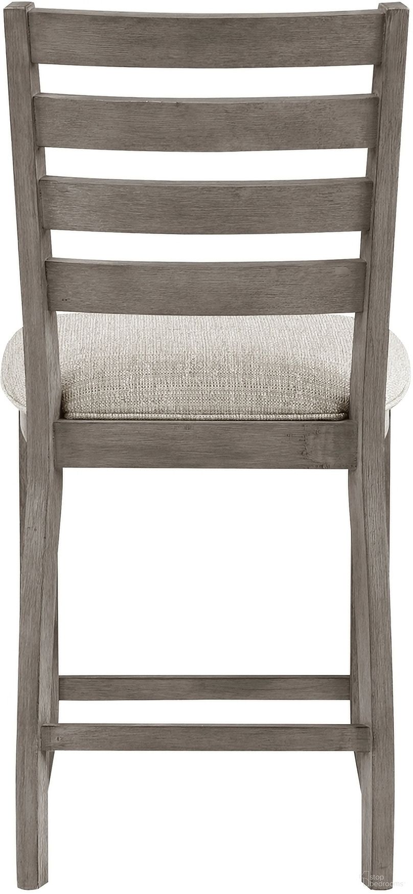 The appearance of Tigard Counter And Bar Height Chair Set of 2 In Gray designed by Homelegance in the transitional interior design. This gray piece of furniture  was selected by 1StopBedrooms from Tigard Collection to add a touch of cosiness and style into your home. Sku: 5761GY-24. Material: Textured.