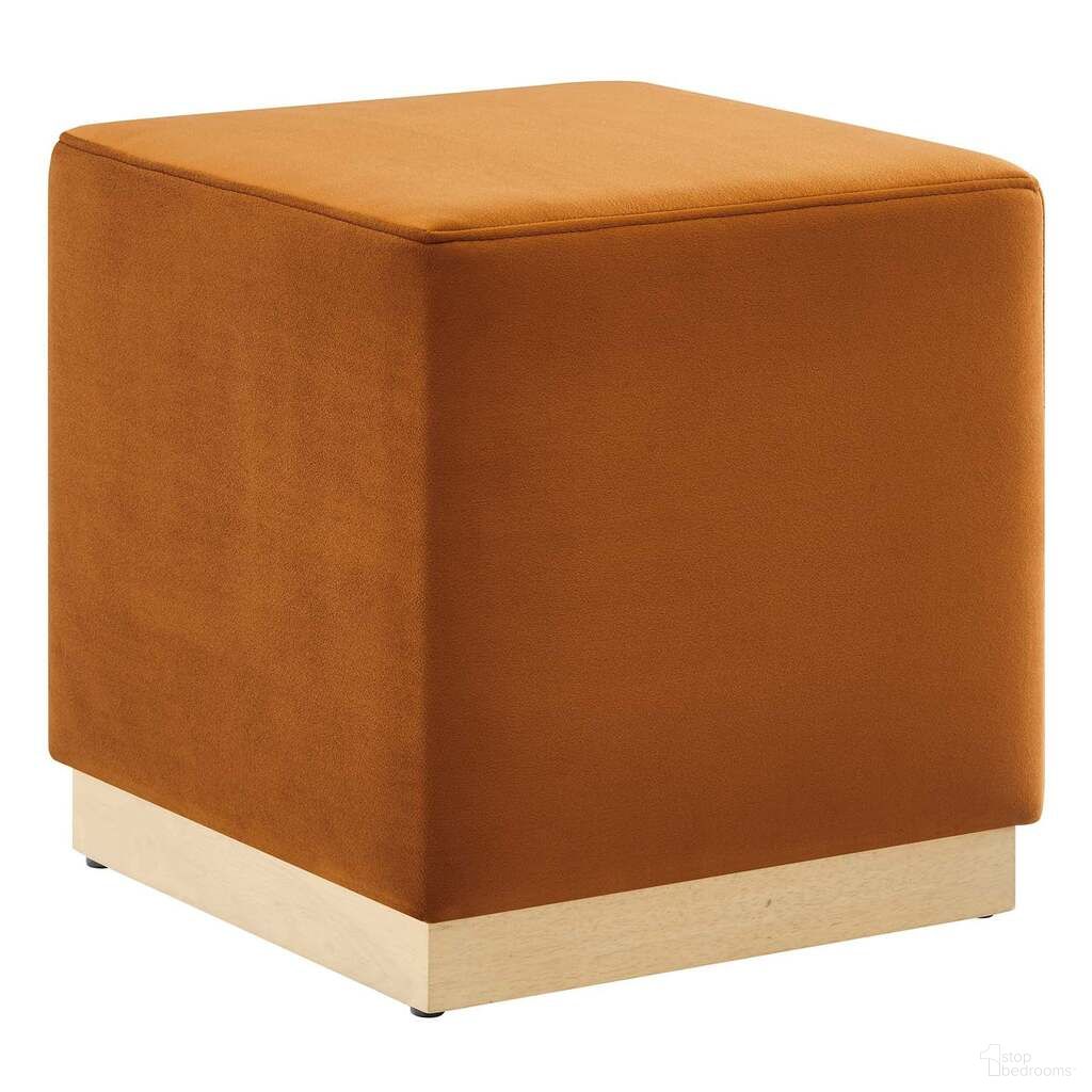 The appearance of Tilden 17 Inch Performance Velvet Upholstered Square Ottoman In Rust and Natural designed by Modway in the modern / contemporary interior design. This rust and natural piece of furniture was selected by 1StopBedrooms from Tilden Collection to add a touch of cosiness and style into your home. Sku: EEI-6640-RUS-NAT. Material: MDF.