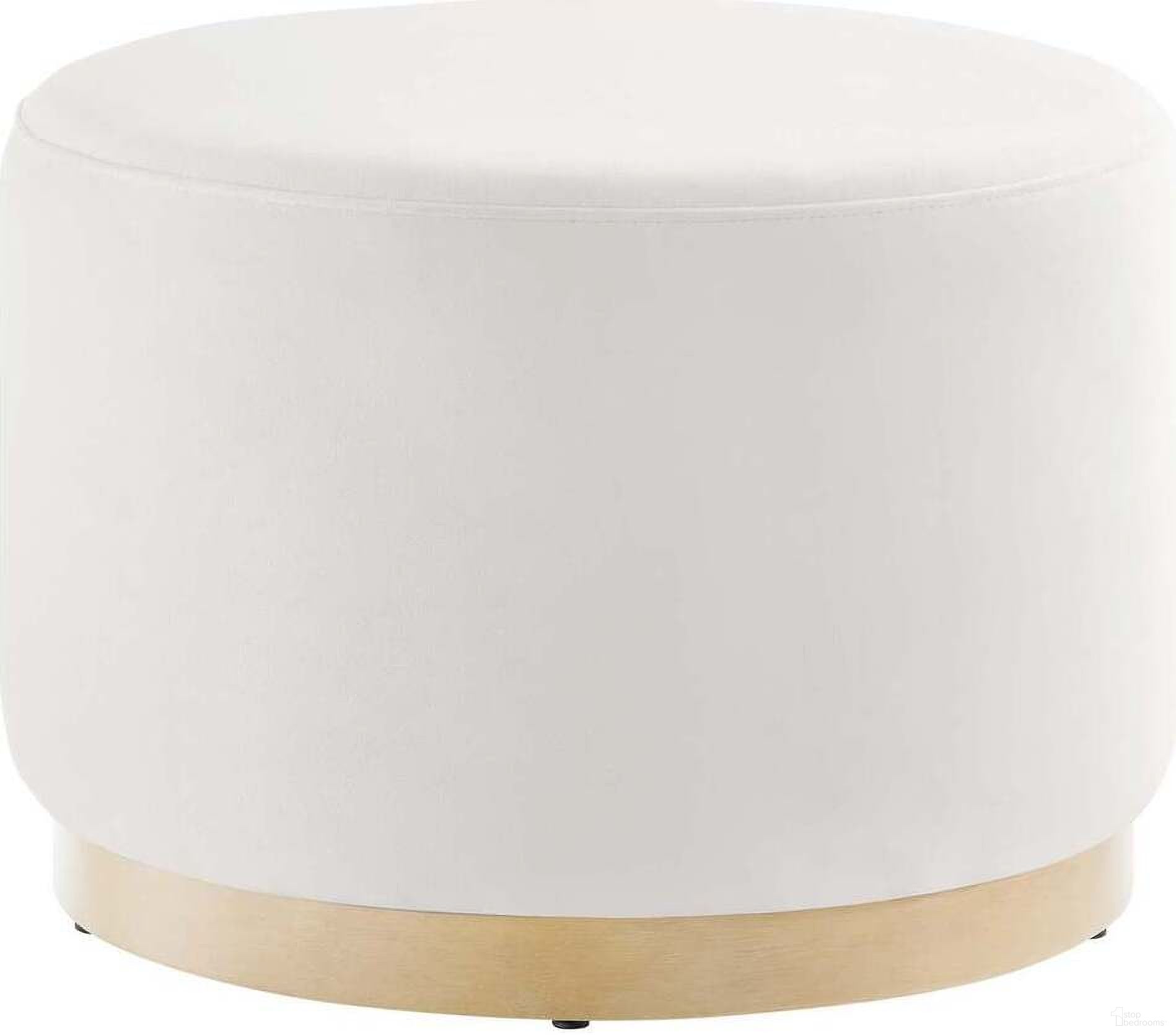 The appearance of Tilden 23 Inch Performance Velvet Upholstered Large Round Ottoman In Alabaster and Natural designed by Modway in the modern / contemporary interior design. This alabaster piece of furniture  was selected by 1StopBedrooms from Tilden Collection to add a touch of cosiness and style into your home. Sku: EEI-6646-ALA-NAT. Material: Plywood.