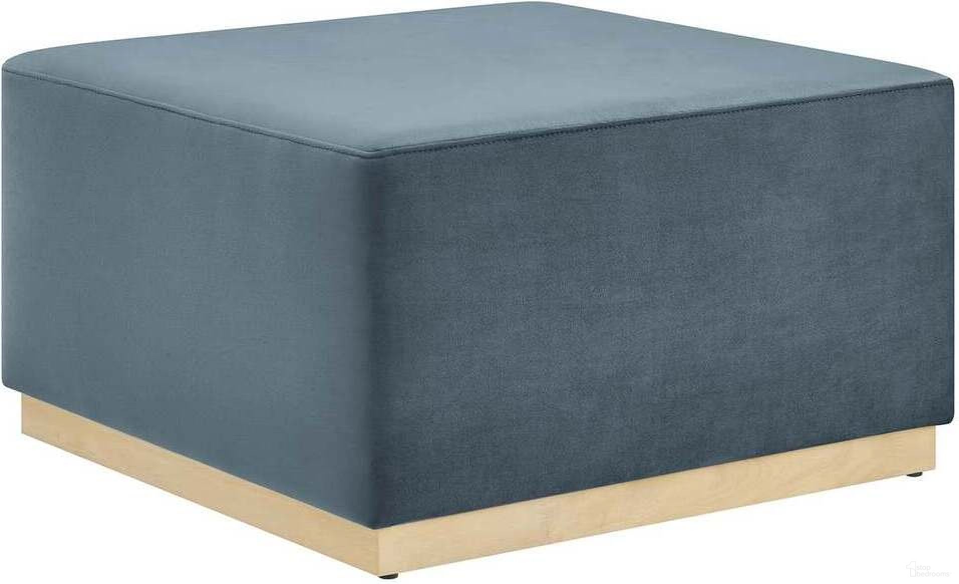 The appearance of Tilden 28 Inch Performance Velvet Upholstered Large Round Ottoman In Blue and Natural designed by Modway in the modern / contemporary interior design. This blue and natural piece of furniture was selected by 1StopBedrooms from Tilden Collection to add a touch of cosiness and style into your home. Sku: EEI-6643-CAB-NAT. Material: Velvet.