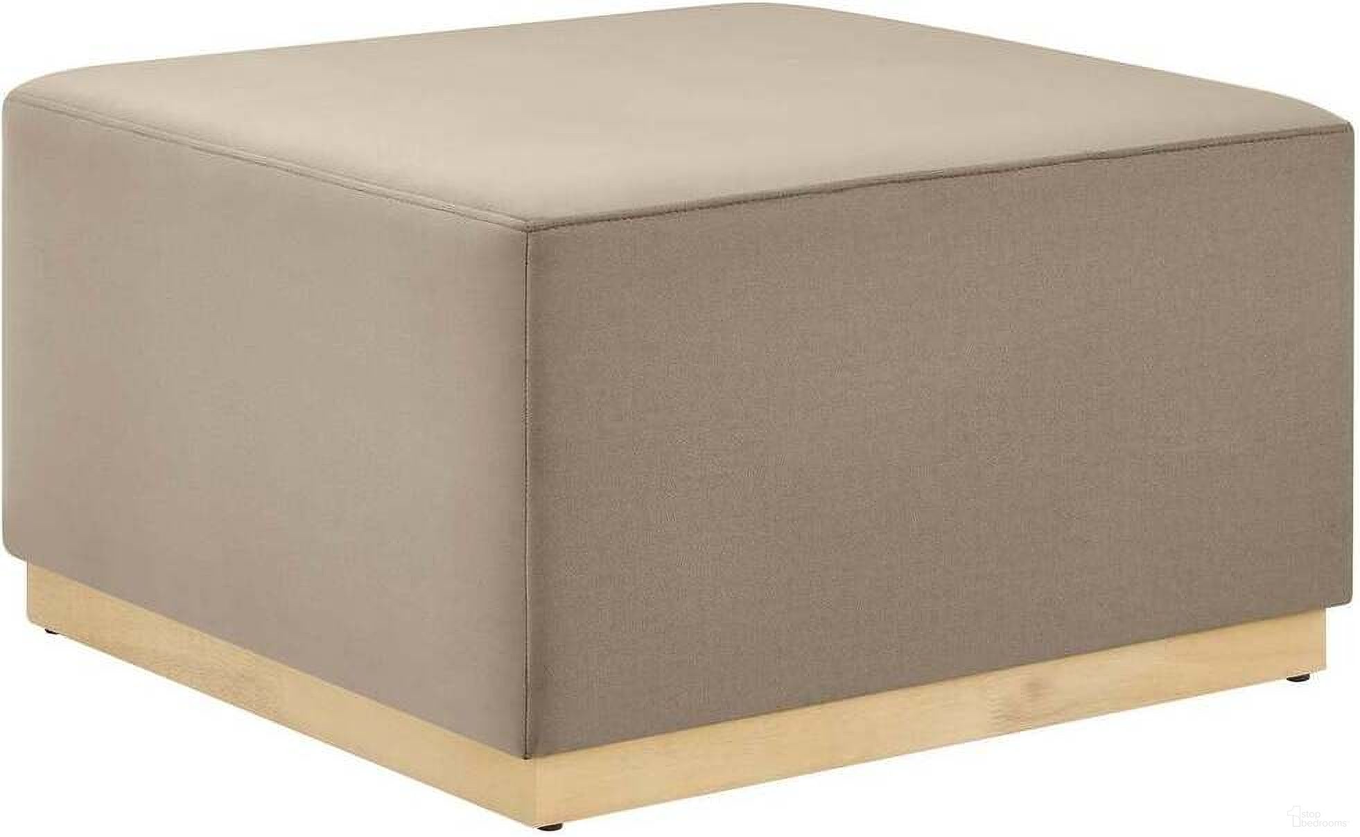 The appearance of Tilden 28 Inch Performance Velvet Upholstered Large Round Ottoman In Taupe and Natural designed by Modway in the modern / contemporary interior design. This taupe/natural piece of furniture was selected by 1StopBedrooms from Tilden Collection to add a touch of cosiness and style into your home. Sku: EEI-6643-TAU-NAT. Material: Velvet.