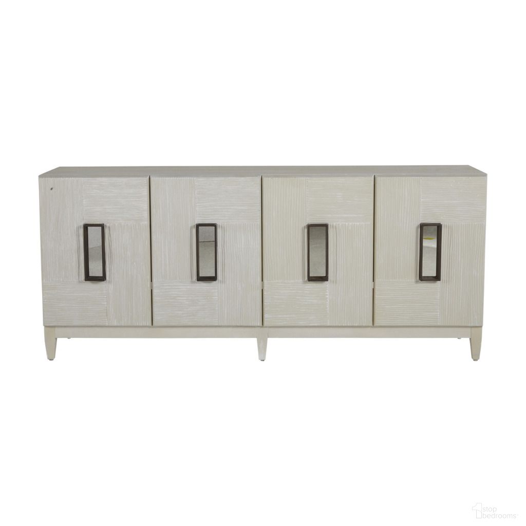 The appearance of Tilden Cabinet In Cerused White and Antique Bronze designed by Gabby in the transitional interior design. This cerused white/antique bronze piece of furniture  was selected by 1StopBedrooms from Tilden Collection to add a touch of cosiness and style into your home. Sku: SCH-169320. Material: Wood.