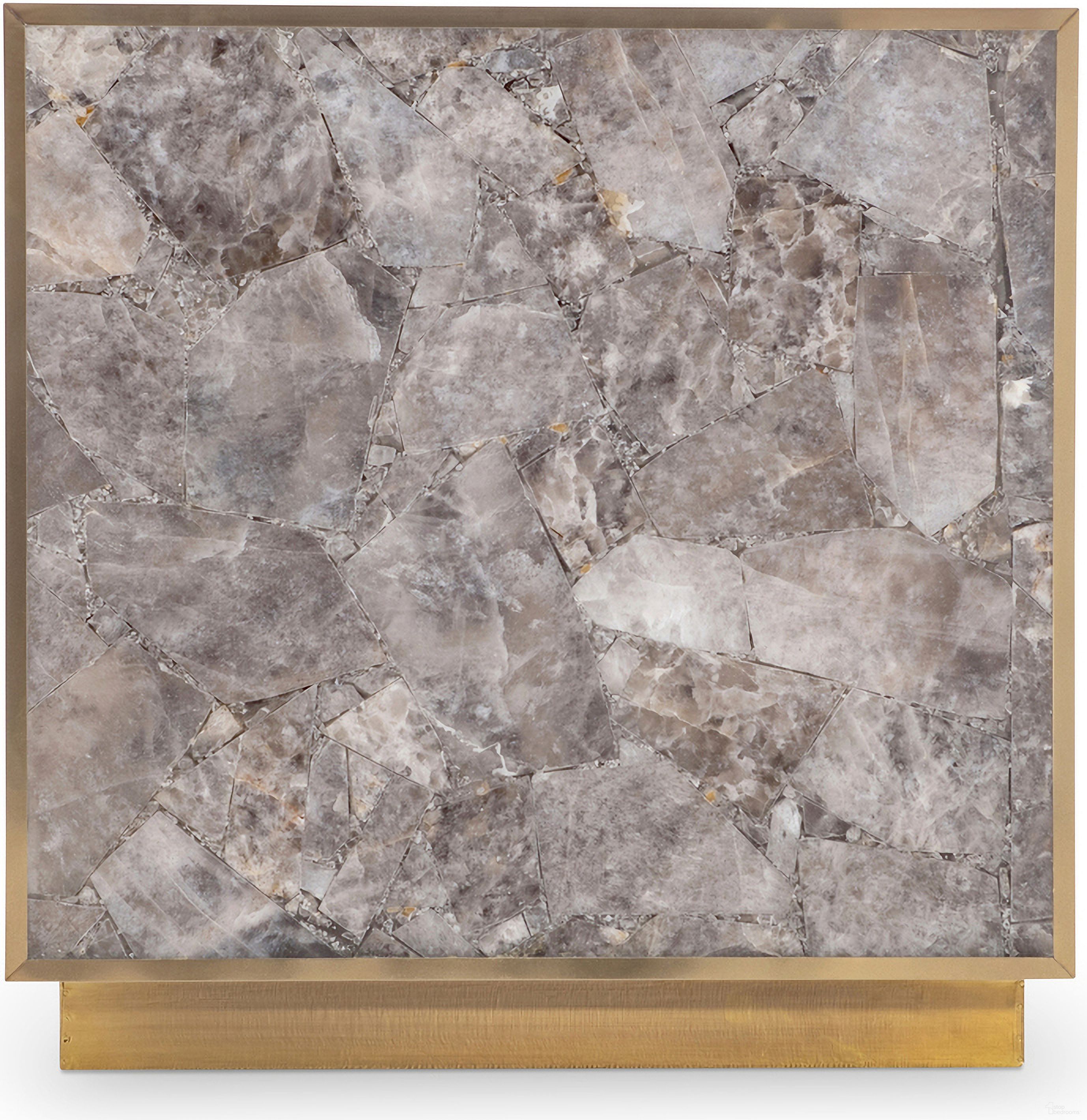The appearance of Tildon Side Table In Smokey Quartz designed by Bernhardt in the modern / contemporary interior design. This smokey quartz piece of furniture  was selected by 1StopBedrooms from Tildon Collection to add a touch of cosiness and style into your home. Sku: 347127. Material: Stone.
