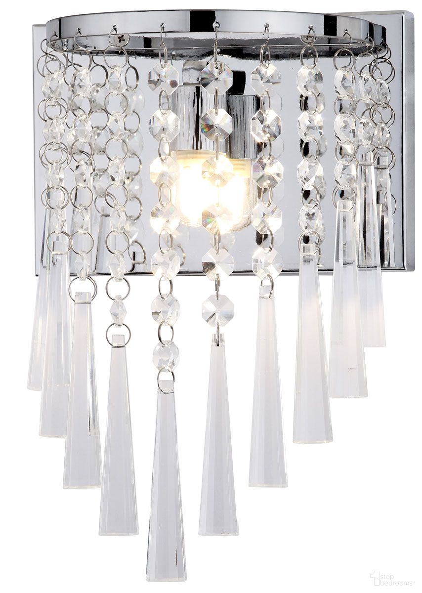 The appearance of Tilly 10-Inch H Beaded Wall Sconce in Chrome Set of 2 designed by Safavieh in the modern / contemporary interior design. This chrome piece of furniture was selected by 1StopBedrooms from Tilly Collection to add a touch of cosiness and style into your home. Sku: LIT4433A-SET2. Material: Iron.