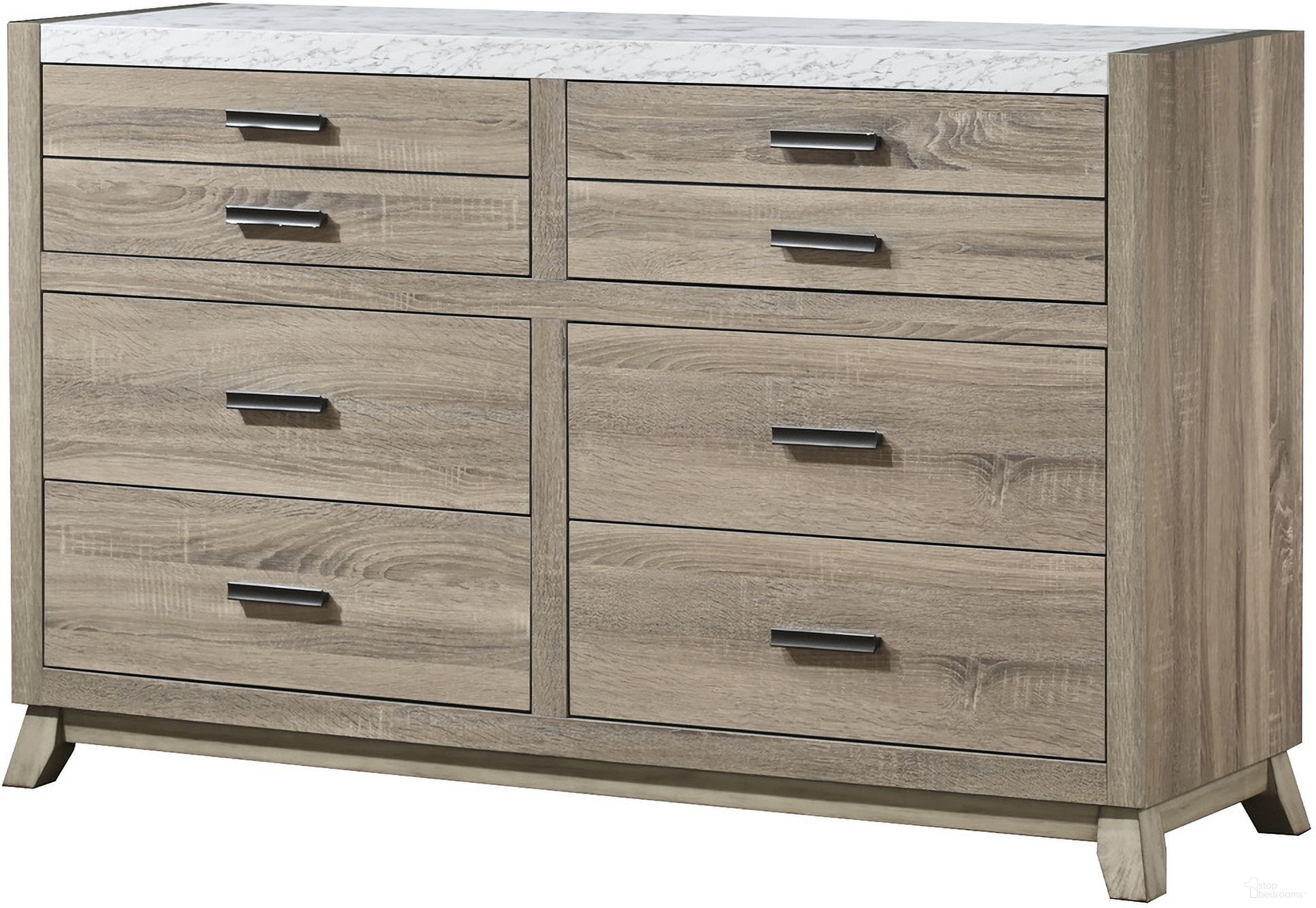 The appearance of Tilston Dresser In Natural designed by Crown Mark in the modern / contemporary interior design. This natural piece of furniture was selected by 1StopBedrooms from Tilston Collection to add a touch of cosiness and style into your home. Sku: B3400-1.