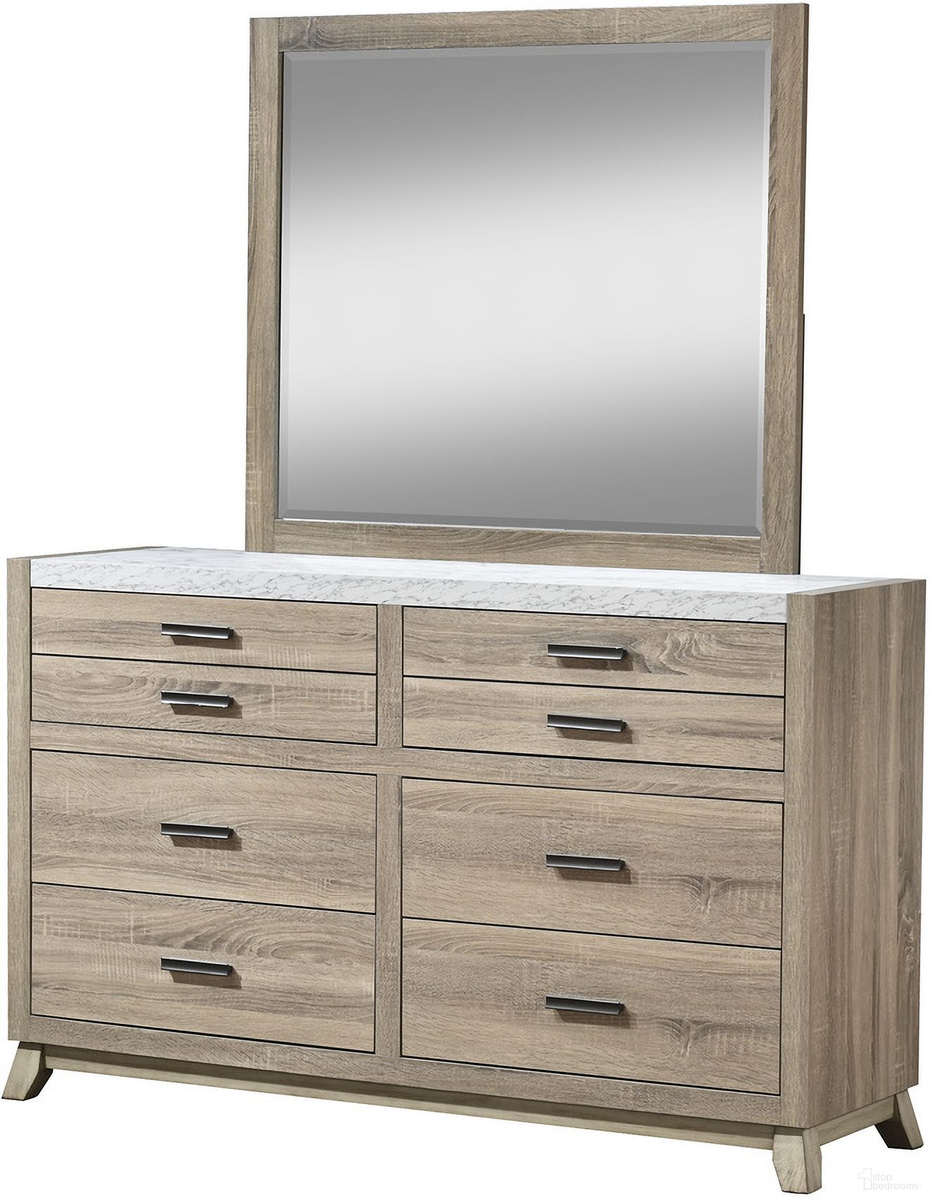 The appearance of Tilston Dresser Mirror In Natural designed by Crown Mark in the modern / contemporary interior design. This natural piece of furniture was selected by 1StopBedrooms from Tilston Collection to add a touch of cosiness and style into your home. Sku: B3400-11.