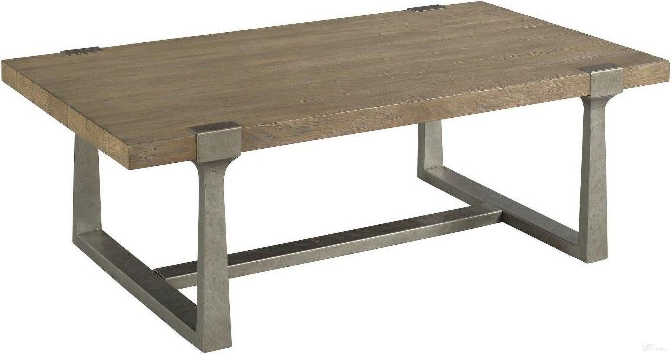 The appearance of Timber Forge Rectangular Coffee Table designed by Hammary in the transitional interior design. This light stain piece of furniture  was selected by 1StopBedrooms from Timber Forge Collection to add a touch of cosiness and style into your home. Sku: 054-910. Material: Wood.