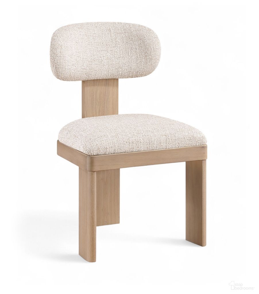 The appearance of Timbra Linen Textured Fabric Upholstered Dining Chair Set of 2 In Beige designed by Meridian in the modern / contemporary interior design. This beige piece of furniture was selected by 1StopBedrooms from Timbra Collection to add a touch of cosiness and style into your home. Sku: 11081Beige-C. Material: Foam. Chair Type: Side Chair.