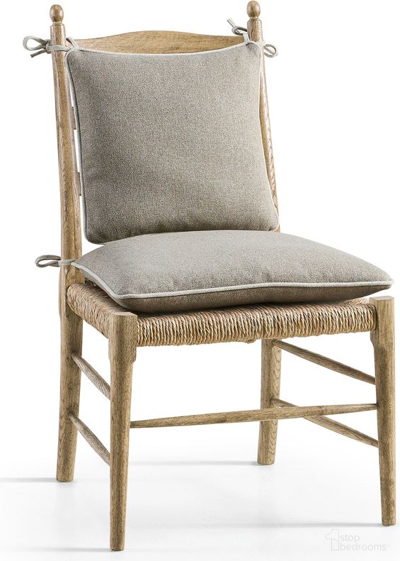 The appearance of Timeless Doppler Ladderback Side Chair In Stripped Brown Chestnut designed by Jonathan Charles in the traditional interior design. This brown piece of furniture  was selected by 1StopBedrooms from Timeless Collection to add a touch of cosiness and style into your home. Sku: 003-2-100-WNC. Material: Fabric. Chair Type: Side Chair.