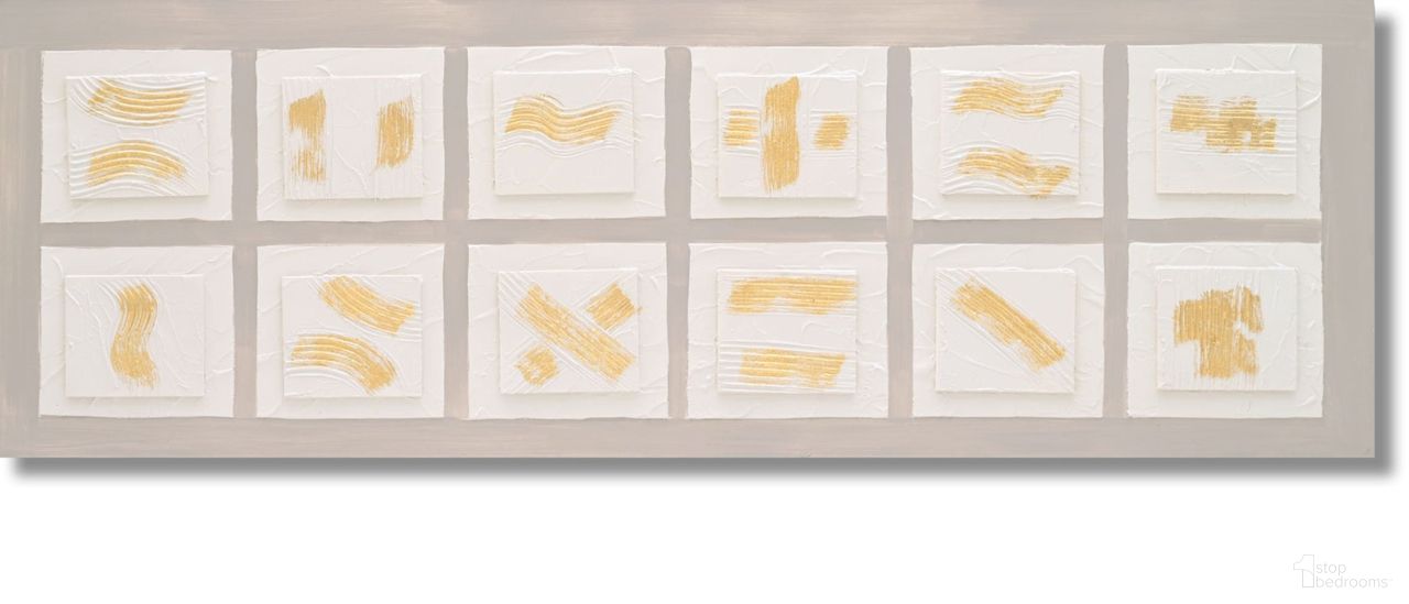 Timeless Sunlit Minimalist Texture Grid Canvas Wall Art In Multi