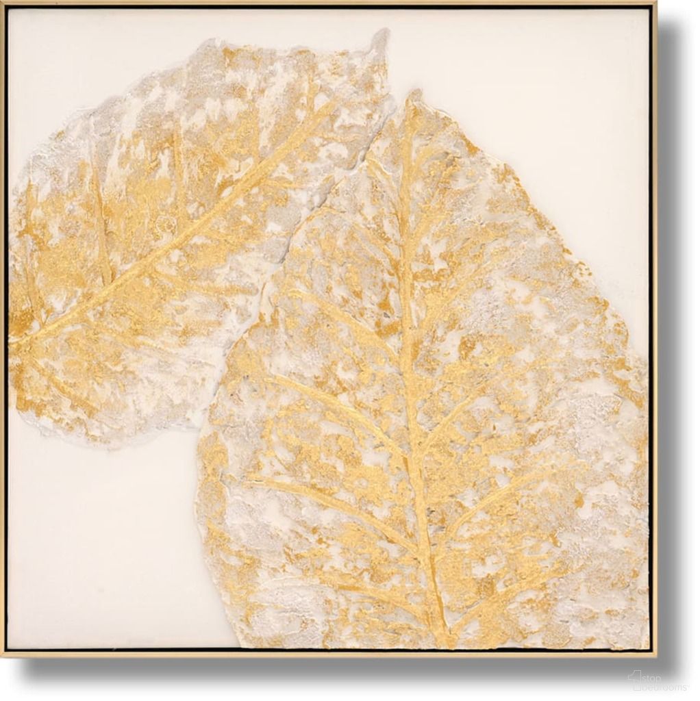 Timeless Textured Luxe Delight Canvas Wall Art In Gold