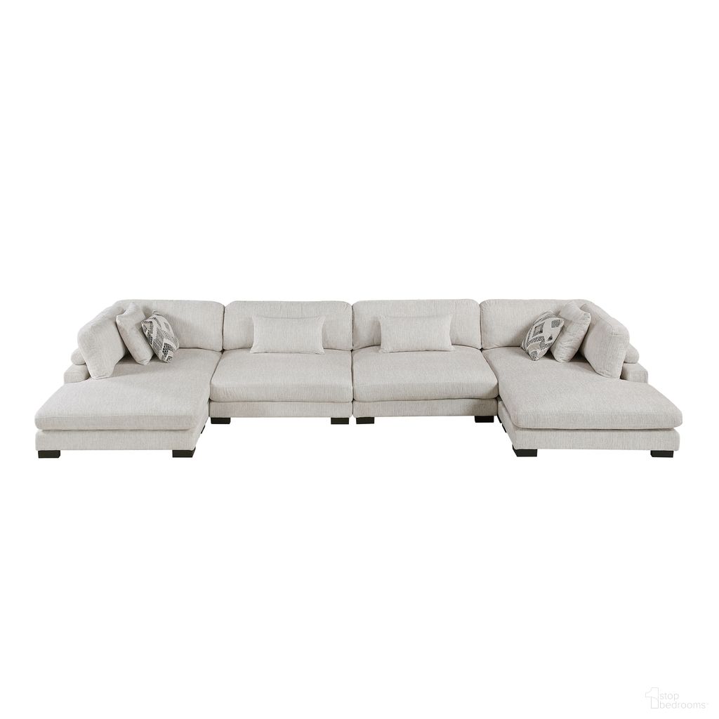 Tinley 4-Piece Modular Sectional with Chaise In Beige