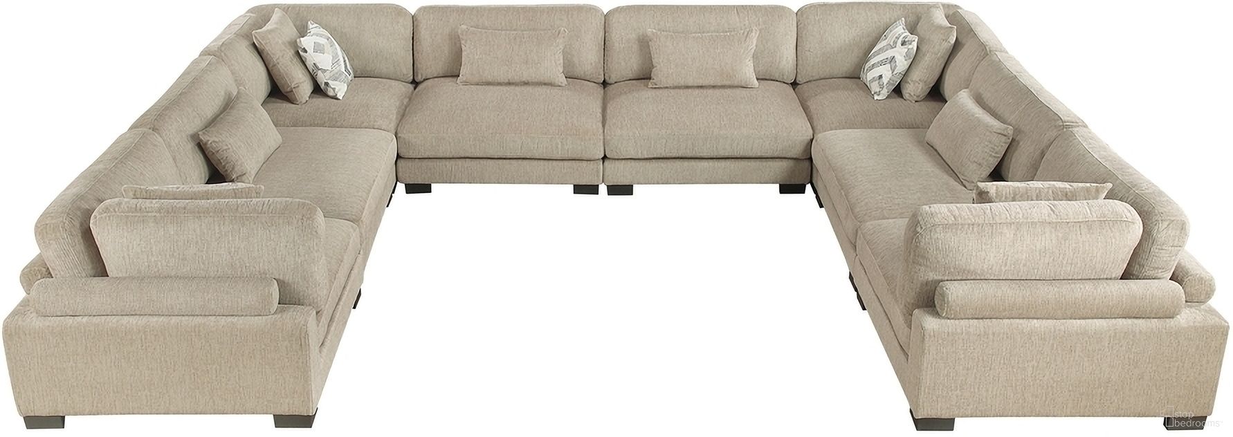 The appearance of Tinley 8-Piece Modular Sectional In Brown designed by Homelegance in the modern / contemporary interior design. This brown piece of furniture was selected by 1StopBedrooms from Tinley Collection to add a touch of cosiness and style into your home. Sku: 9555BRW-CR;9555BRW-CR;9555BRW-CR;9555BRW-CR;9555BRW-AC;9555BRW-AC;9555BRW-AC;9555BRW-AC. Material: Microfiber. Layout: U-Shape.