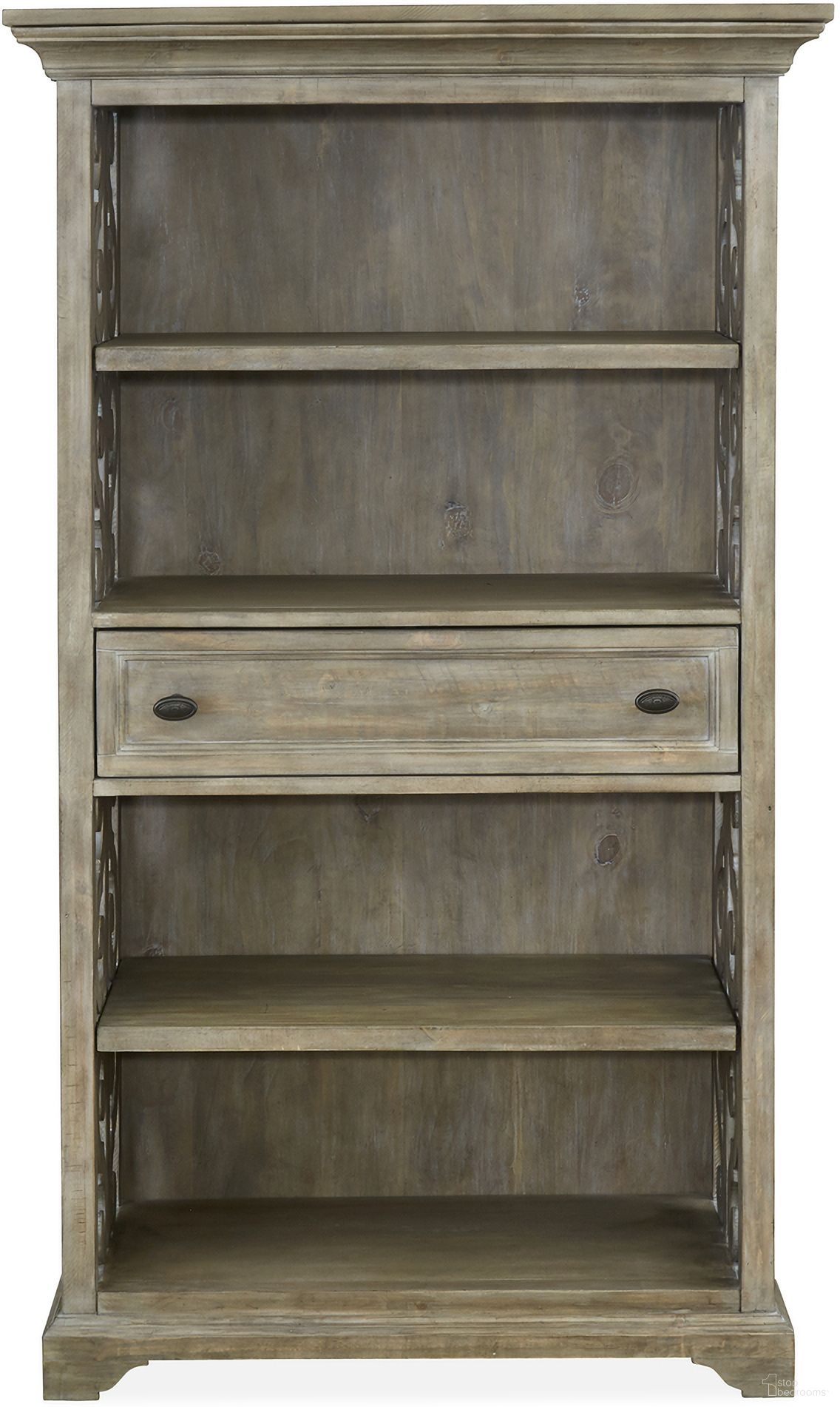 Tinley Park Bookcase In Dovetail Gray