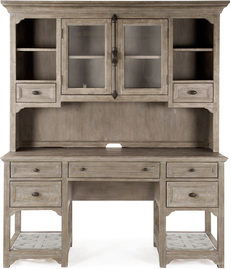 The appearance of Tinley Park Desk In Dovetail Gray designed by Magnussen in the traditional interior design. This dove gray piece of furniture was selected by 1StopBedrooms from Tinley Park Collection to add a touch of cosiness and style into your home. Sku: H4646-05T;H4646-05B. Material: Pine.