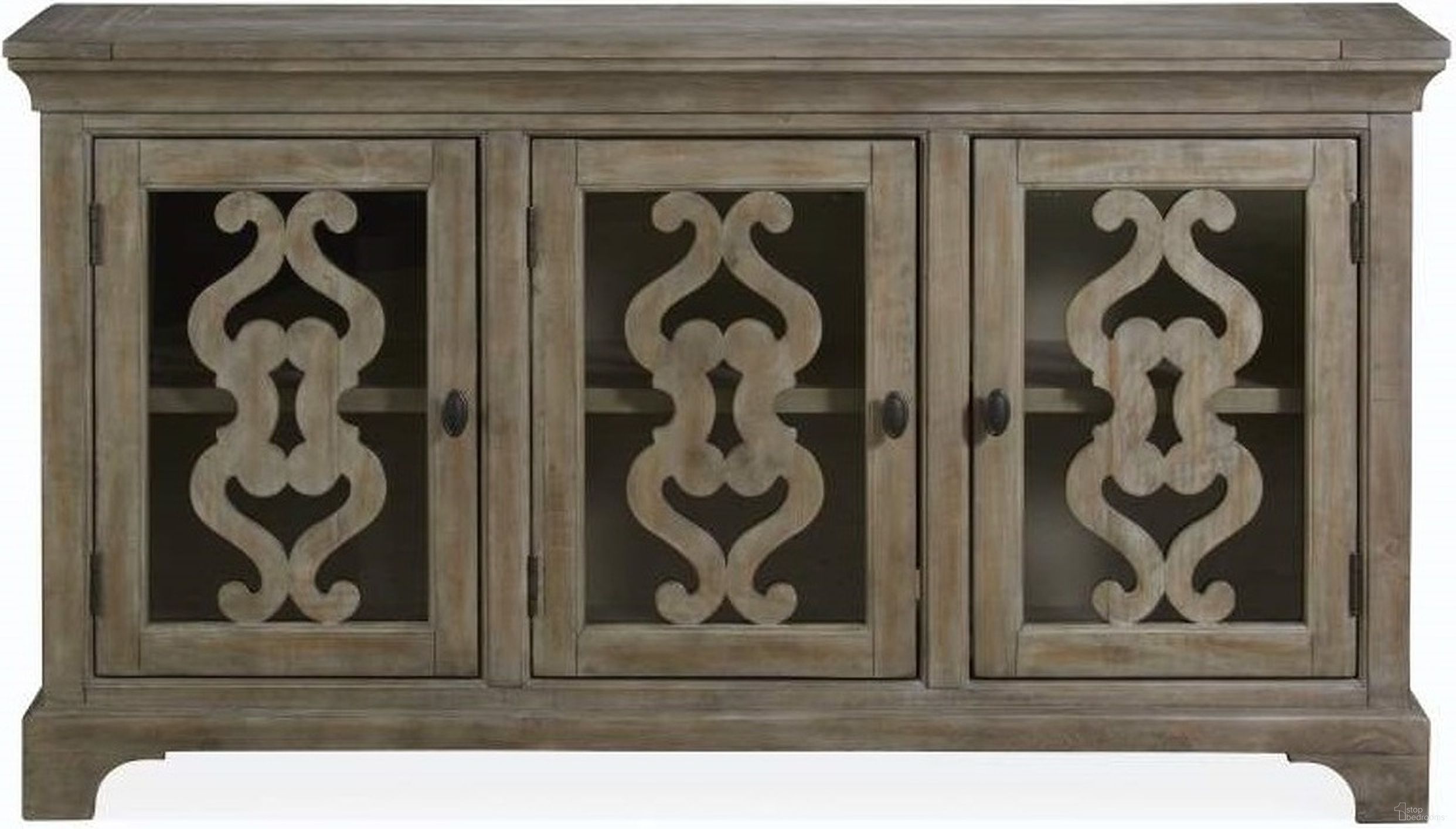 The appearance of Tinley Park Dovetail Grey Server designed by Magnussen in the transitional interior design. This brown piece of furniture was selected by 1StopBedrooms from Tinley Park Collection to add a touch of cosiness and style into your home. Sku: D4646-15. Material: Pine.