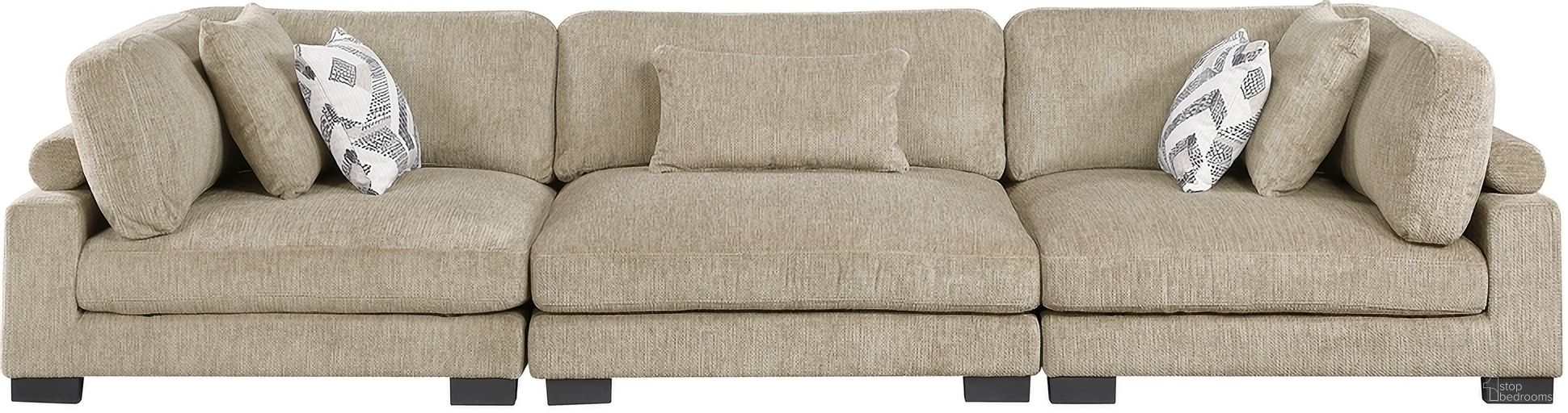 The appearance of Tinley Sofa In Brown designed by Homelegance in the modern / contemporary interior design. This brown piece of furniture was selected by 1StopBedrooms from Tinley Collection to add a touch of cosiness and style into your home. Sku: 9555BRW-CR;9555BRW-CR;9555BRW-AC. Material: Microfiber.