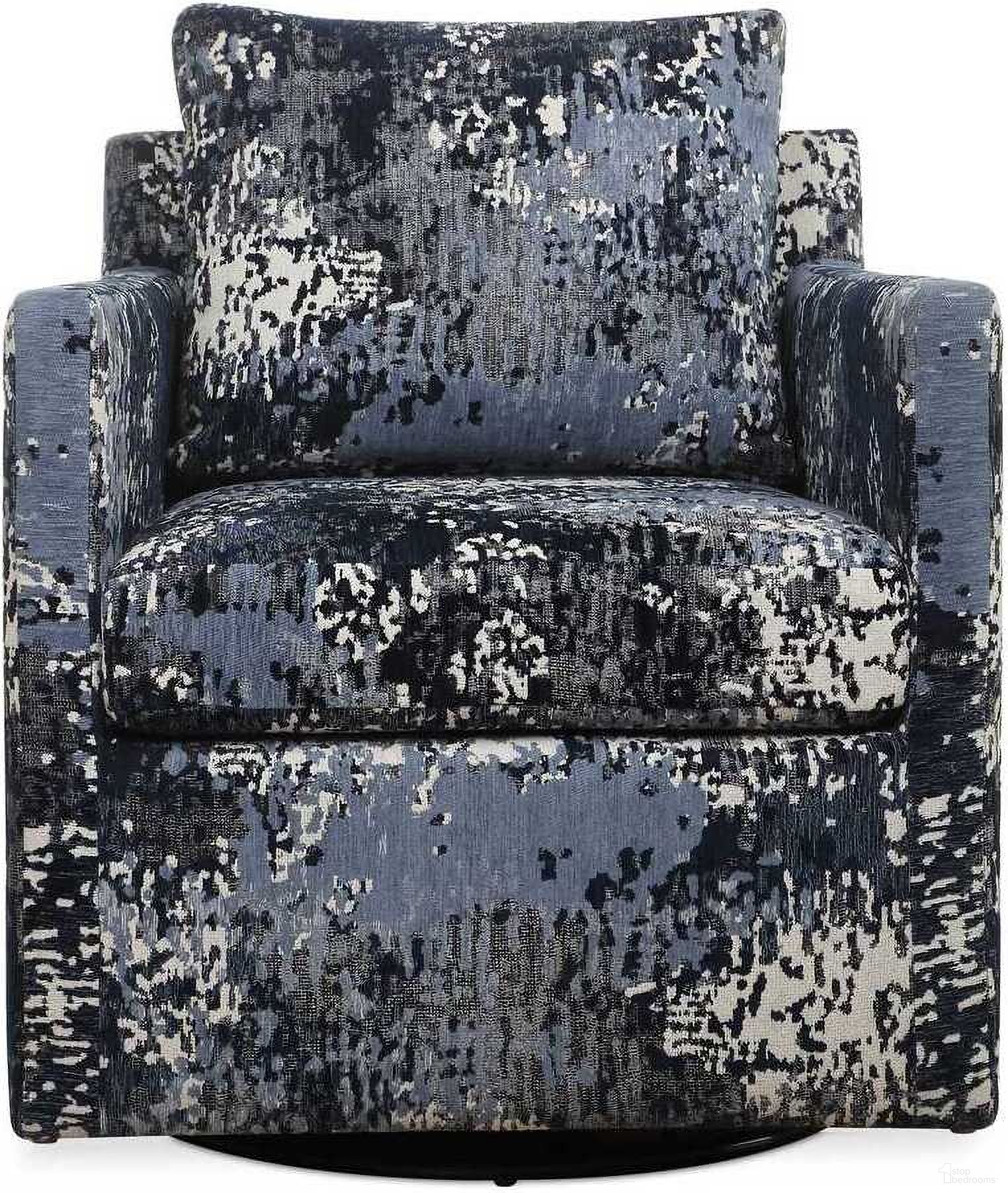 The appearance of Tisdell Patterned Swivel Chair In Blue designed by Uttermost in the modern / contemporary interior design. This blue piece of furniture was selected by 1StopBedrooms from Tisdell Collection to add a touch of cosiness and style into your home. Sku: 23923. Material: Plywood.