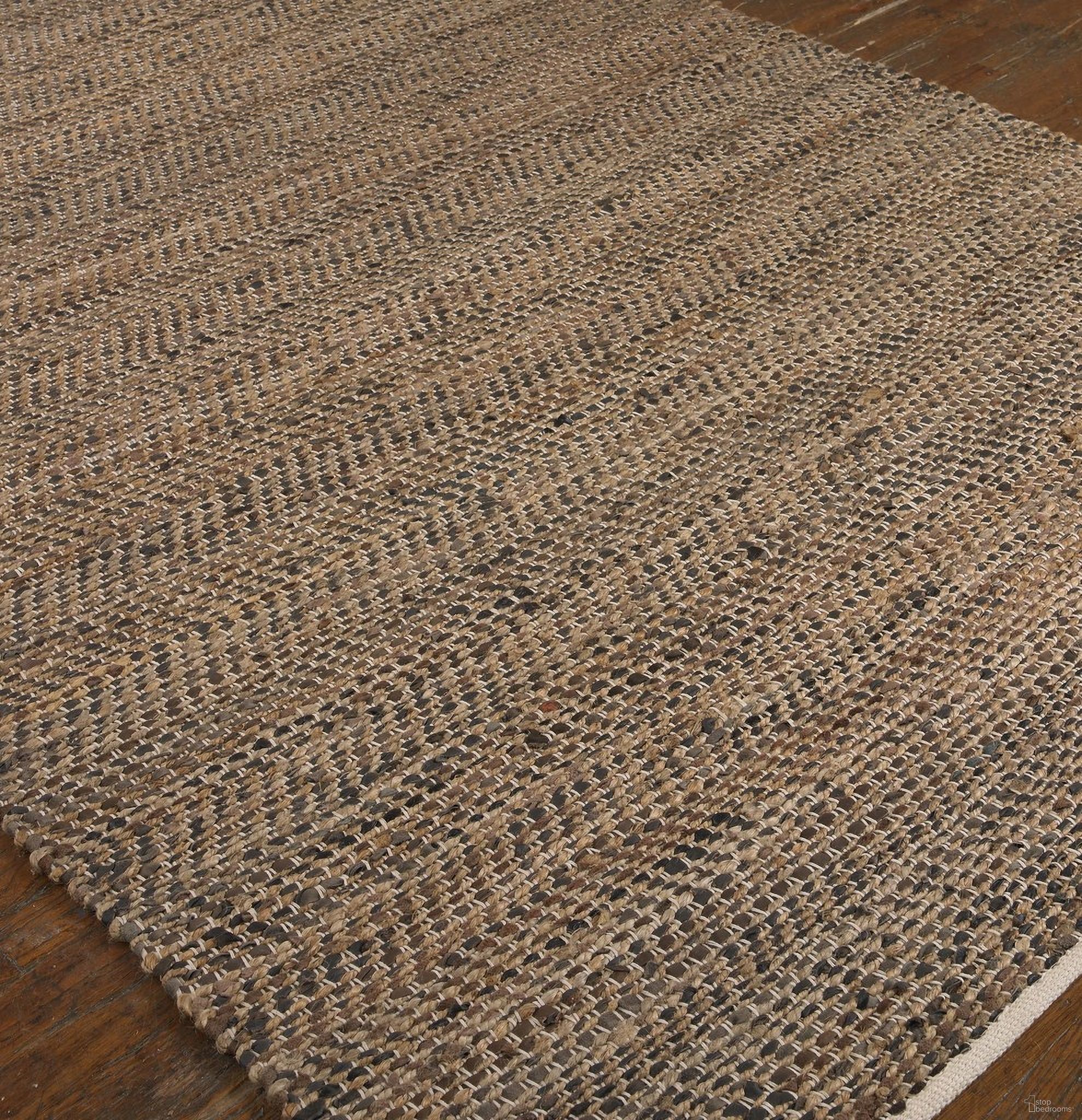 The appearance of Tobais Rescued Leather and Hemp Rug In Brown designed by Uttermost in the modern / contemporary interior design. This brown piece of furniture was selected by 1StopBedrooms from Tobais Collection to add a touch of cosiness and style into your home. Sku: 71001-5. Material: Leather.