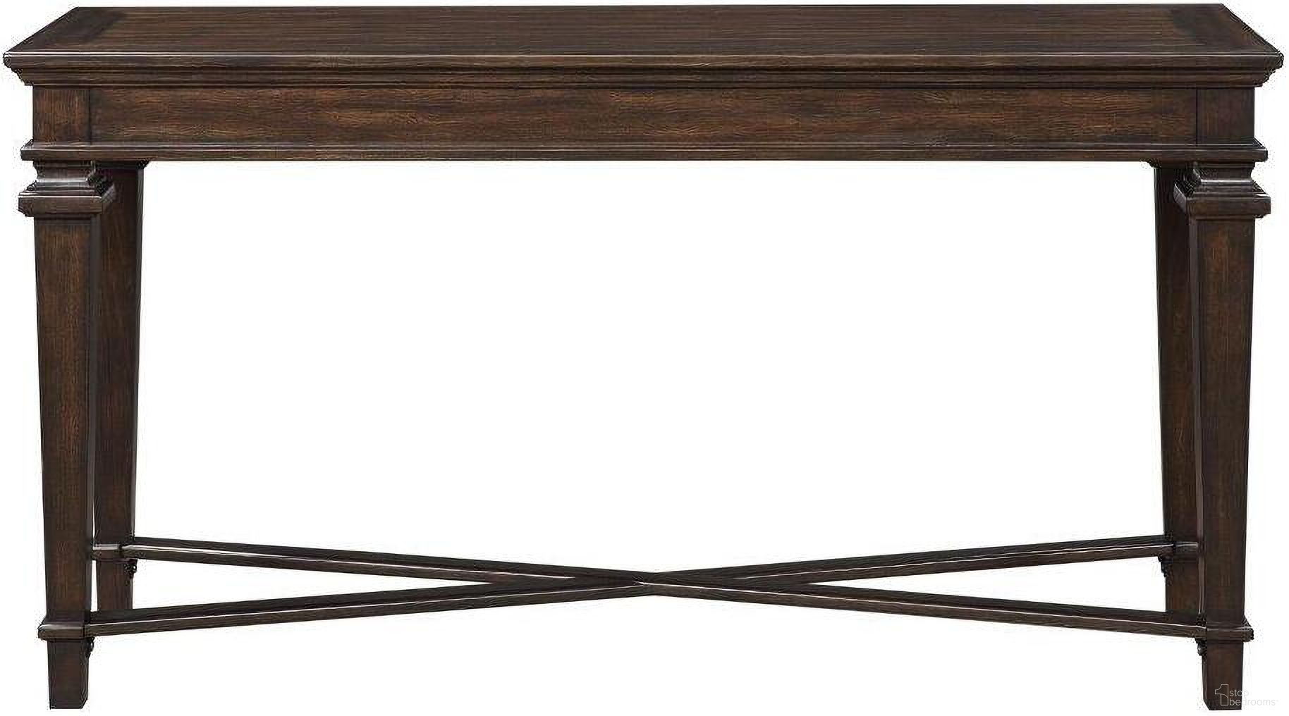 The appearance of Tobias Espresso Sofa Table designed by Homelegance in the transitional interior design. This brown piece of furniture  was selected by 1StopBedrooms from Tobias Collection to add a touch of cosiness and style into your home. Sku: 3681-05. Material: Wood.