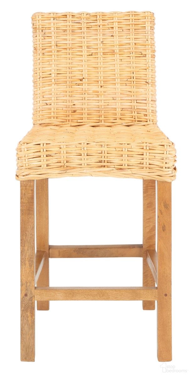 Tobie Rattan Counter Stool in Natural
