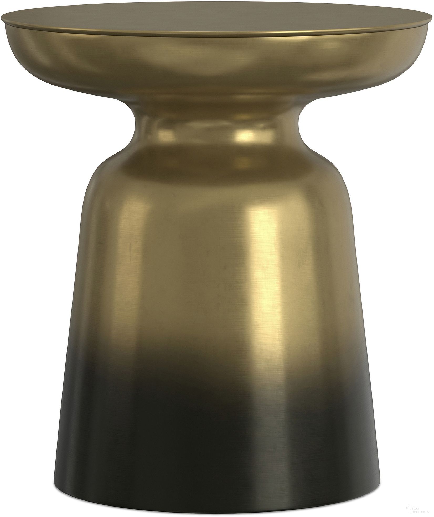 The appearance of Toby 17 Inch Metal Accent Table In Gold and Black Ombre designed by Simpli Home in the modern / contemporary interior design. This gold/black ombre piece of furniture  was selected by 1StopBedrooms from Toby Collection to add a touch of cosiness and style into your home. Sku: AXCMTBL-04-OMBG. Material: Metal.