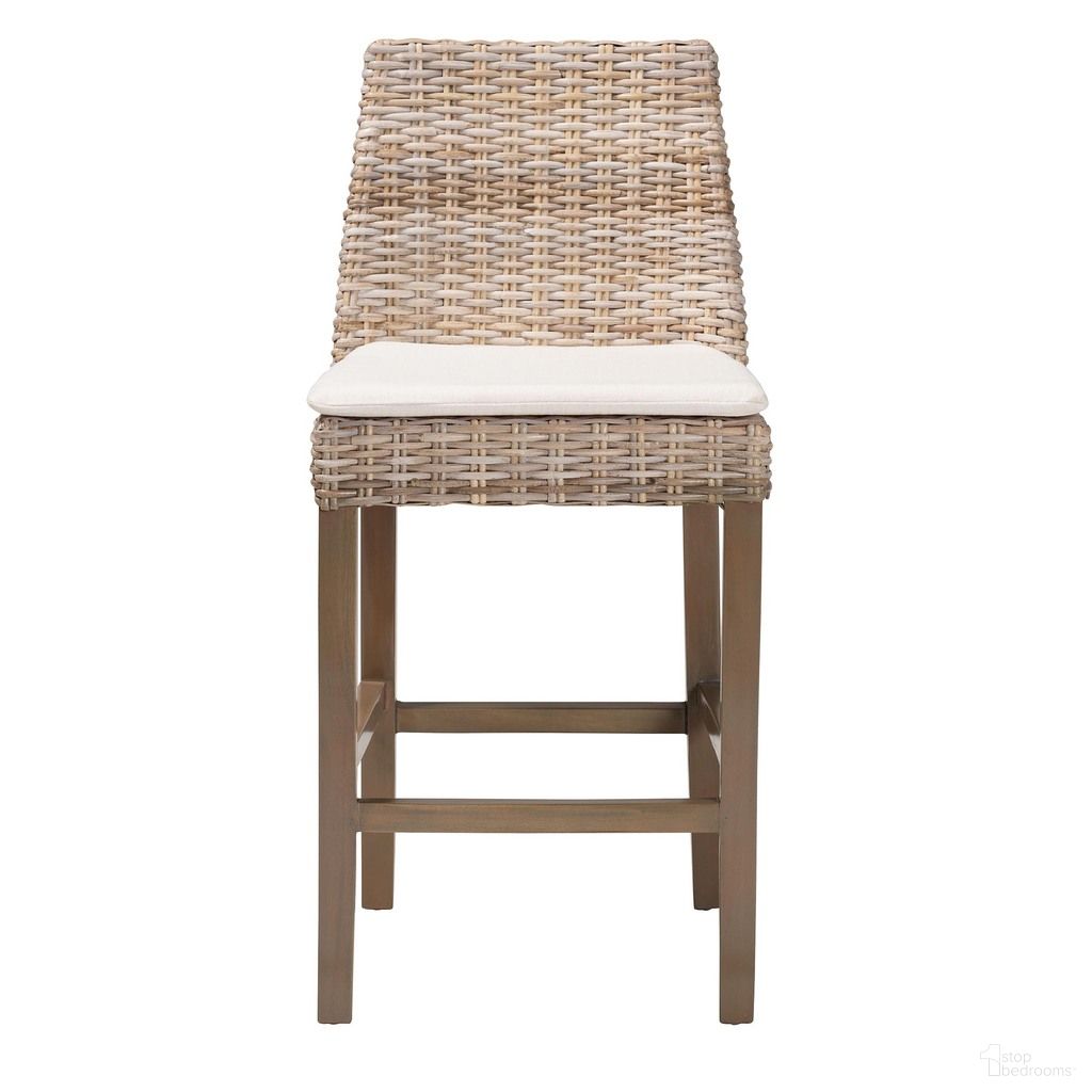 The appearance of Toby Rattan and Mahogany Wood Counter Stool In Kubu Grey and Rustic Taupe designed by Baxton Studio in the bohemian interior design. This kubu grey/rustic taupe piece of furniture was selected by 1StopBedrooms from Toby Collection to add a touch of cosiness and style into your home. Sku: Toby-Grey Natural-CS. Material: Mahogany.