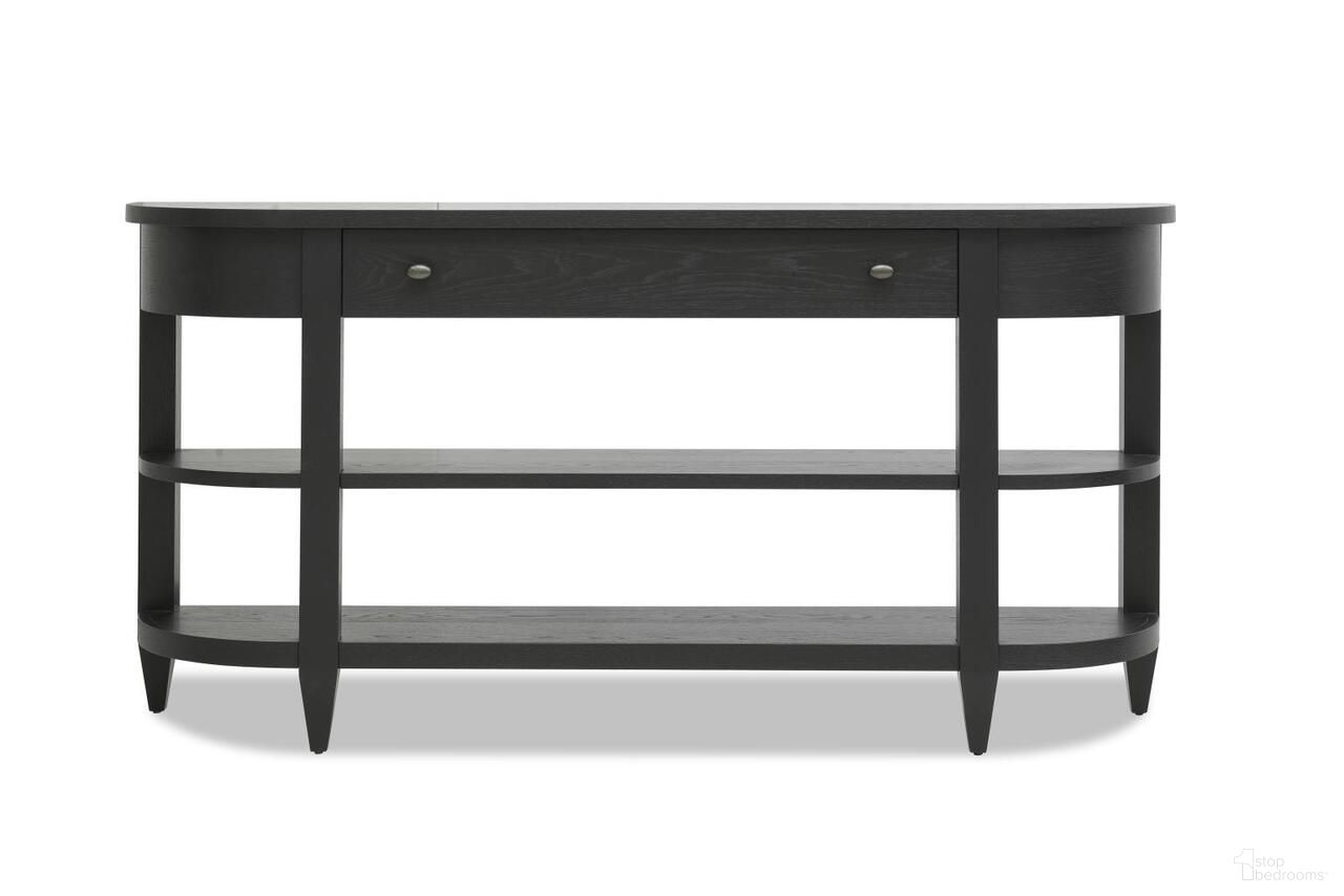 The appearance of Today's Traditions 1 Drawer and 2 Shelve Sofa Table In Blacksmith designed by Legacy Classic in the transitional interior design. This blacksmith piece of furniture was selected by 1StopBedrooms from Today's Traditions Collection to add a touch of cosiness and style into your home. Sku: TY657-825. Material: Hardwood.
