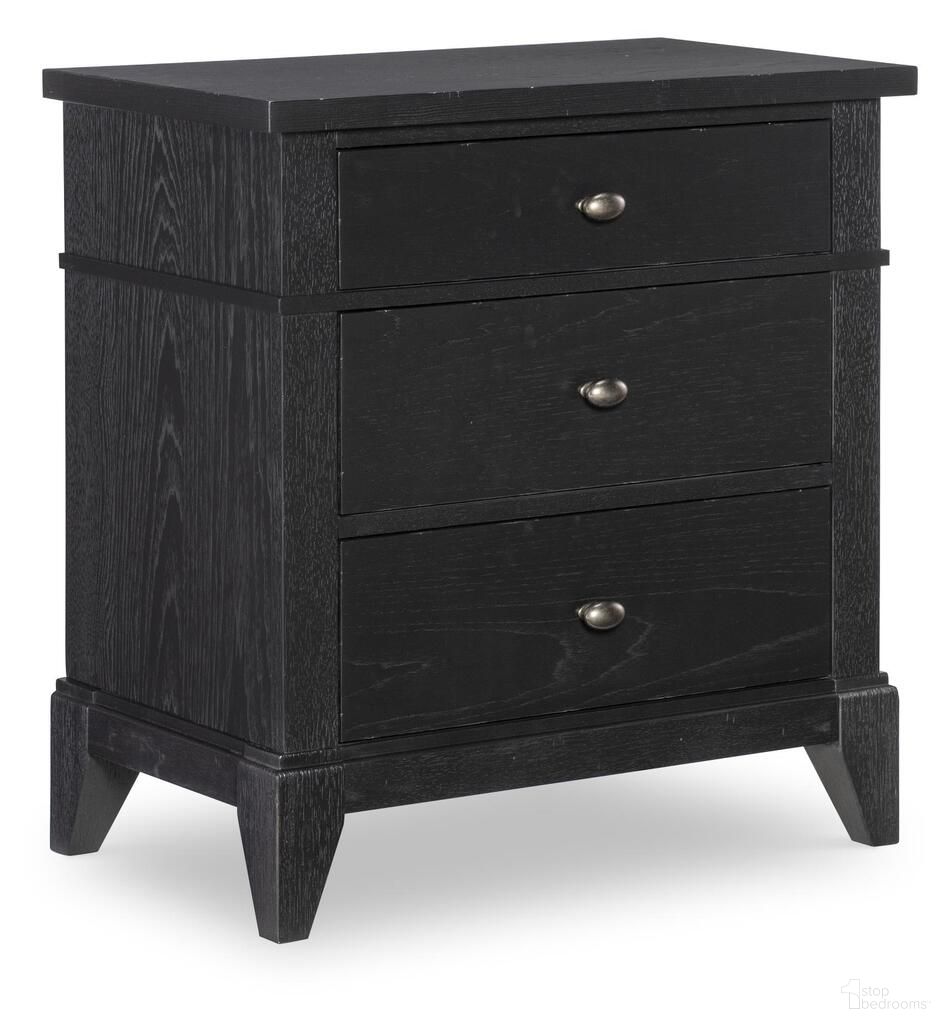 The appearance of Today's Traditions 3 Drawer Nightstand In Blacksmith designed by Legacy Classic in the transitional interior design. This blacksmith piece of furniture was selected by 1StopBedrooms from Today's Traditions Collection to add a touch of cosiness and style into your home. Sku: TY657-670. Material: Hardwood.