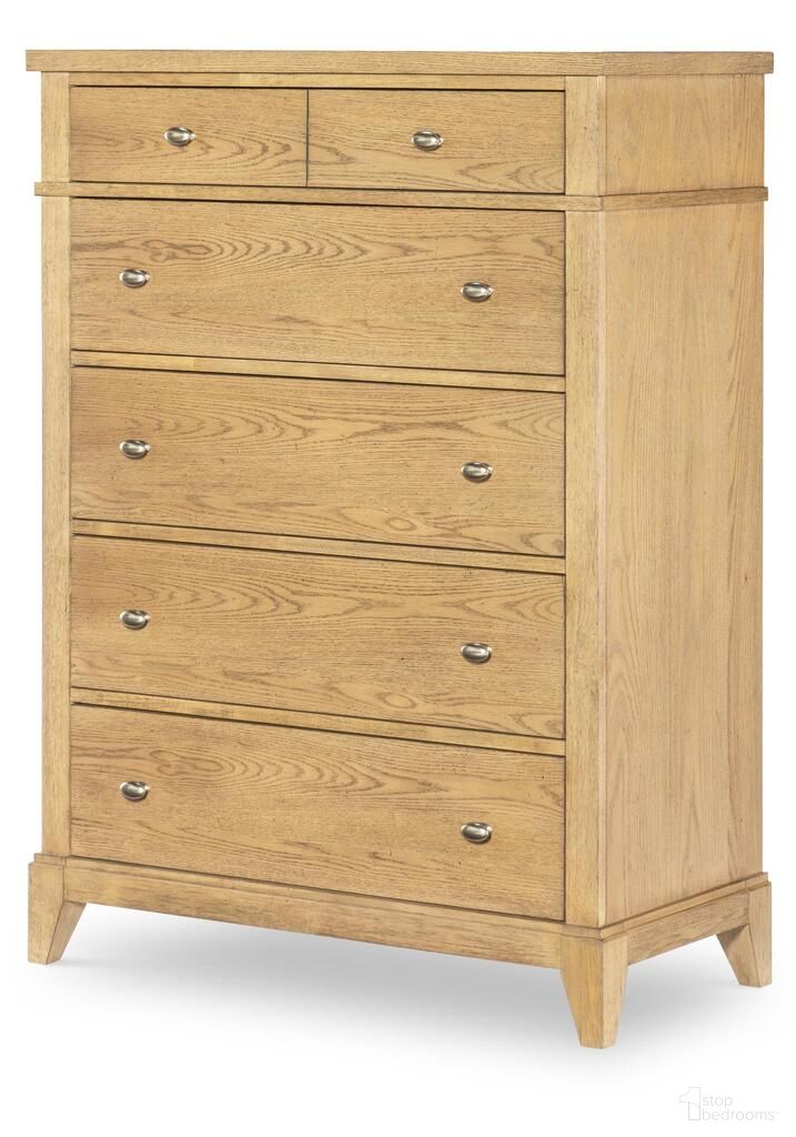 The appearance of Today's Traditions 5 Drawer Chest In Natural Hickory designed by Legacy Classic in the transitional interior design. This natural hickory piece of furniture was selected by 1StopBedrooms from Today's Traditions Collection to add a touch of cosiness and style into your home. Sku: TY4950-2200. Material: Hardwood.