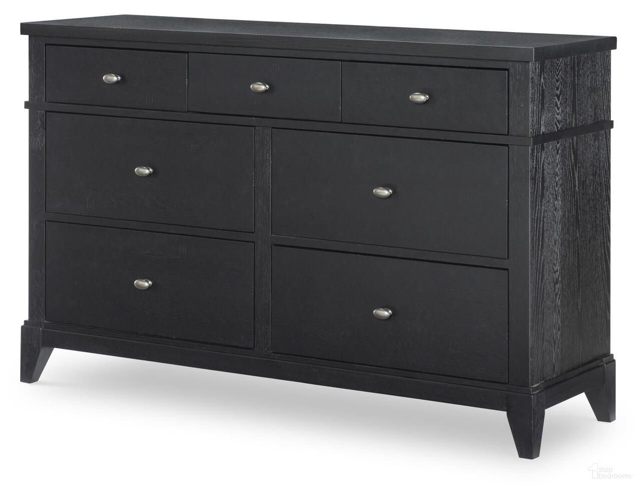 The appearance of Today's Traditions 7 Drawer Dresser In Blacksmith designed by Legacy Classic in the transitional interior design. This blacksmith piece of furniture was selected by 1StopBedrooms from Today's Traditions Collection to add a touch of cosiness and style into your home. Sku: TY4951-1100. Material: Hardwood.