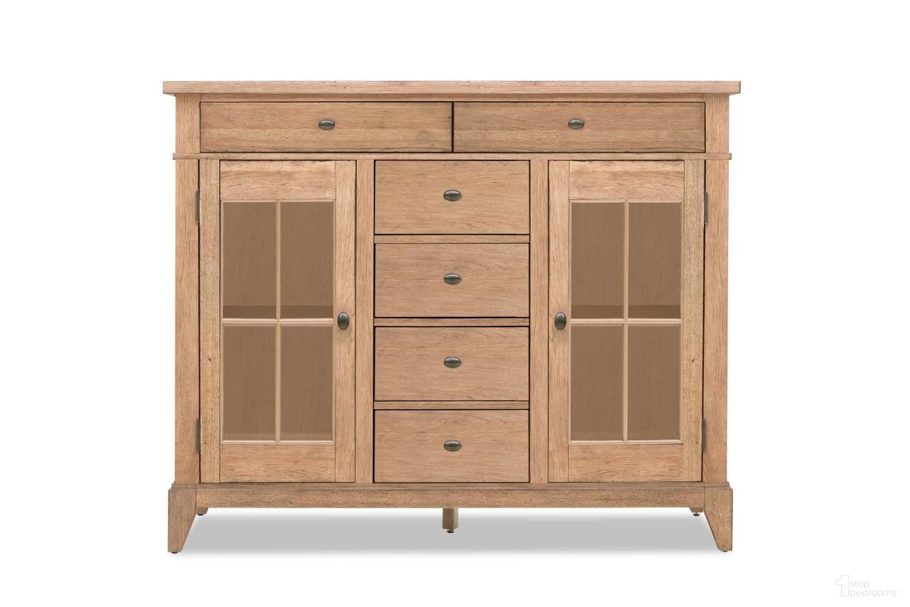 The appearance of Today's Traditions 7 Drawer Tall Server In Natural Hickory designed by Legacy Classic in the transitional interior design. This natural hickory piece of furniture  was selected by 1StopBedrooms from Today's Traditions Collection to add a touch of cosiness and style into your home. Sku: TY656-894. Material: Hardwood.