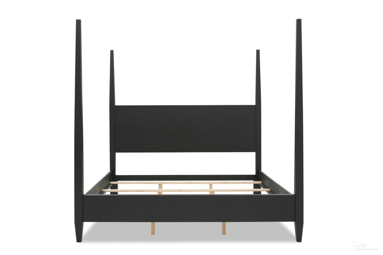Today's Traditions Complete Queen Poster Bed In Blacksmith