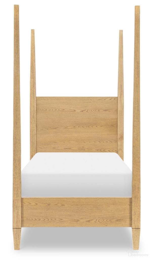Today's Traditions Complete Twin Poster Bed In Natural Hickory