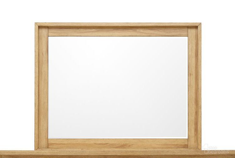 Today's Traditions Landscape Mirror In Natural Hickory