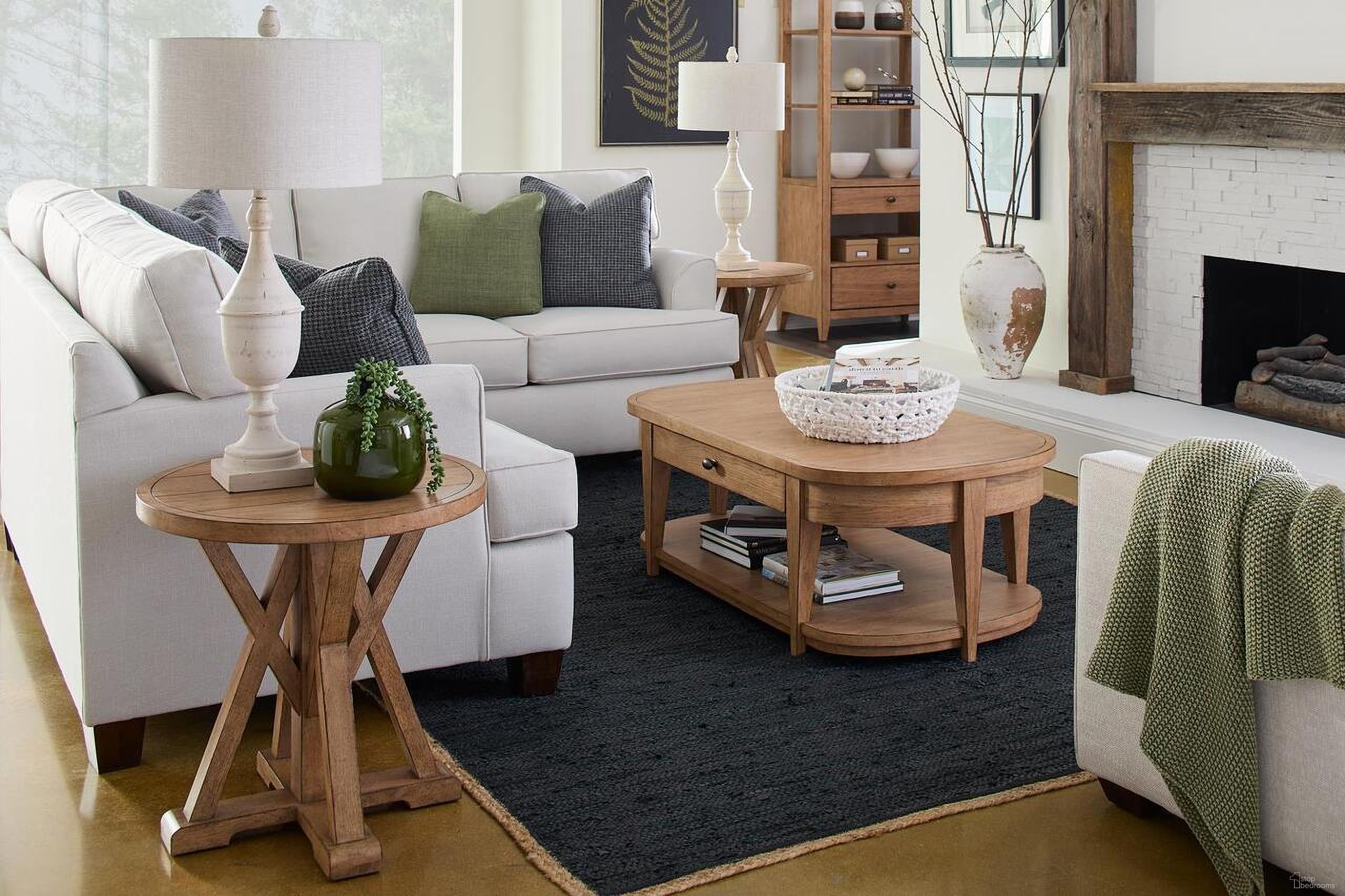 The appearance of Today's Traditions Occasional Table Set In Natural Hickory From Legacy Classic designed by Legacy Classic in the transitional interior design. This natural hickory piece of furniture was selected by 1StopBedrooms from Today's Traditions Collection to add a touch of cosiness and style into your home. Sku: TY656-818;TY656-808. Material: Hardwood.