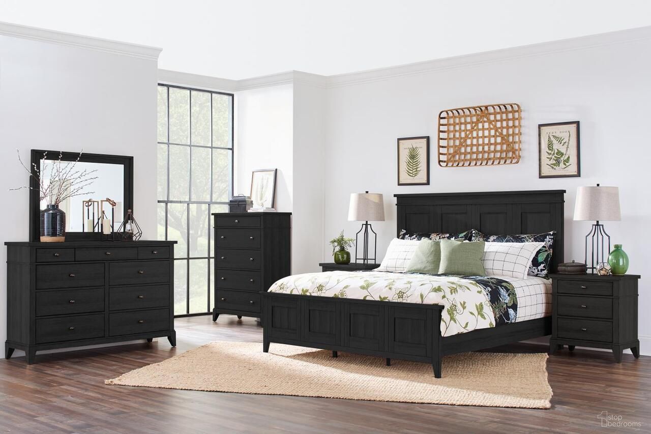 Today's Traditions Panel Bedroom Set In Blacksmith