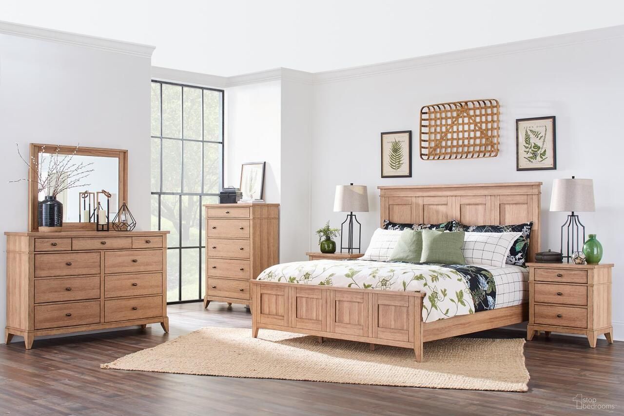 Today's Traditions Panel Bedroom Set In Natural Hickory