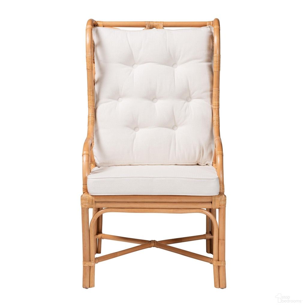 Todd Arm Chair In Natural Rattan