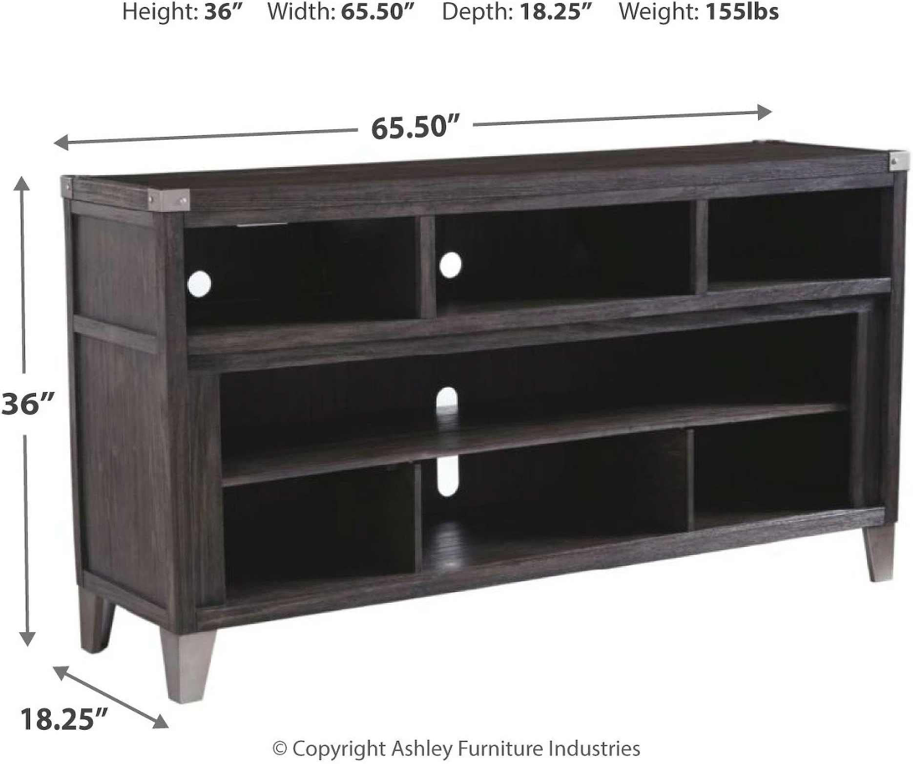 Todoe Gray LG TV Stand by Ashley Furniture 1StopBedrooms