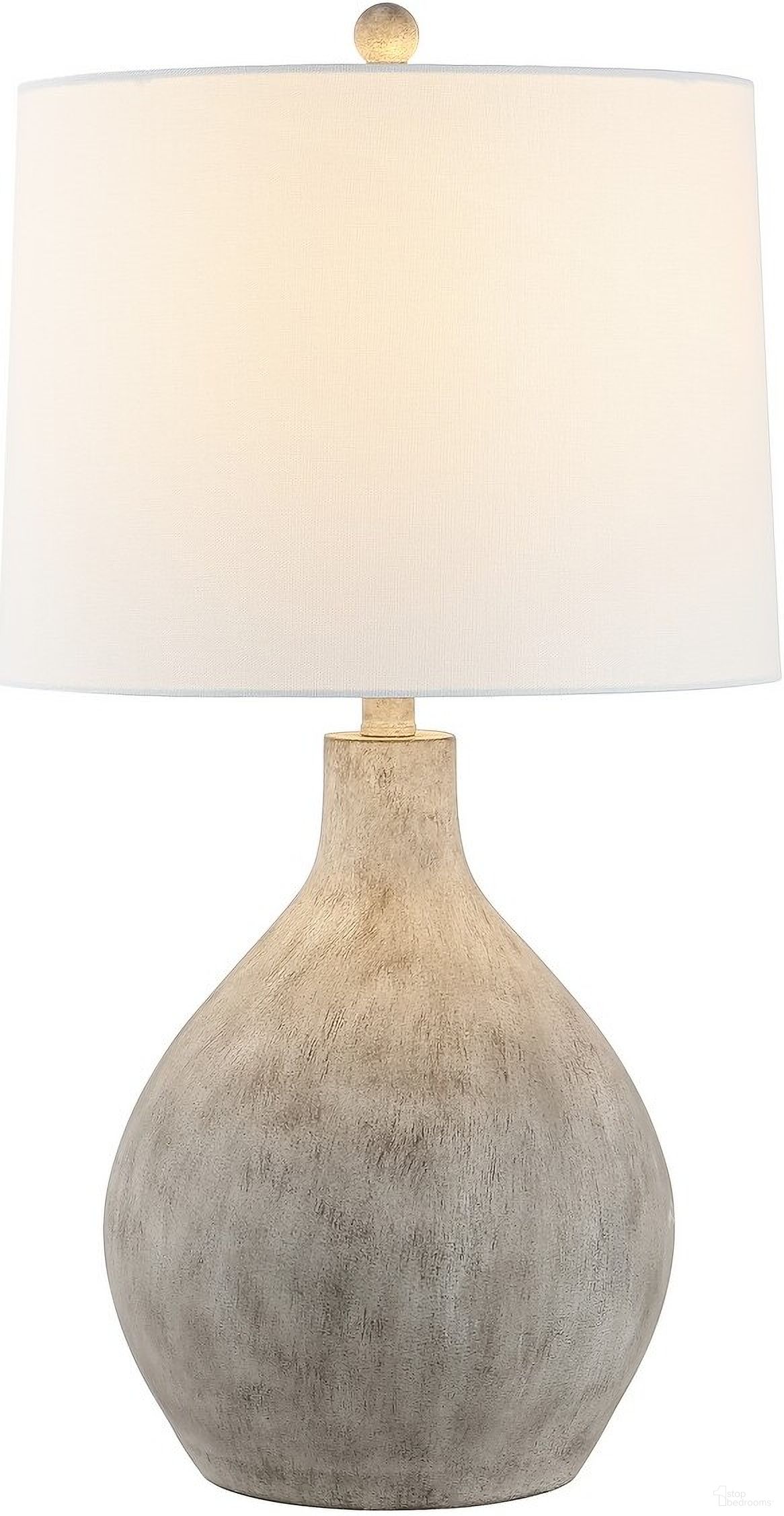 The appearance of Tolen Table Lamp in Grey designed by Safavieh in the modern / contemporary interior design. This grey piece of furniture was selected by 1StopBedrooms from Tolen Collection to add a touch of cosiness and style into your home. Sku: TBL4366A. Material: Resin.