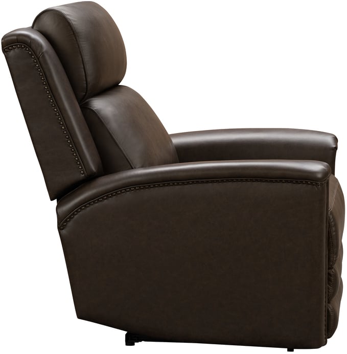 Barcalounger Louisville Rainer Chocolate Power Lift Recliner with Power Head Rest Power Lumbar and Heat