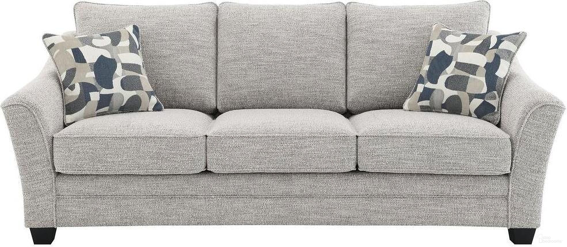 The appearance of Tomkins Boucle Upholstered Sofa In Light Grey designed by Coaster in the transitional interior design. This light grey piece of furniture was selected by 1StopBedrooms from Tomkins Collection to add a touch of cosiness and style into your home. Sku: 509671. Material: Upholstered.