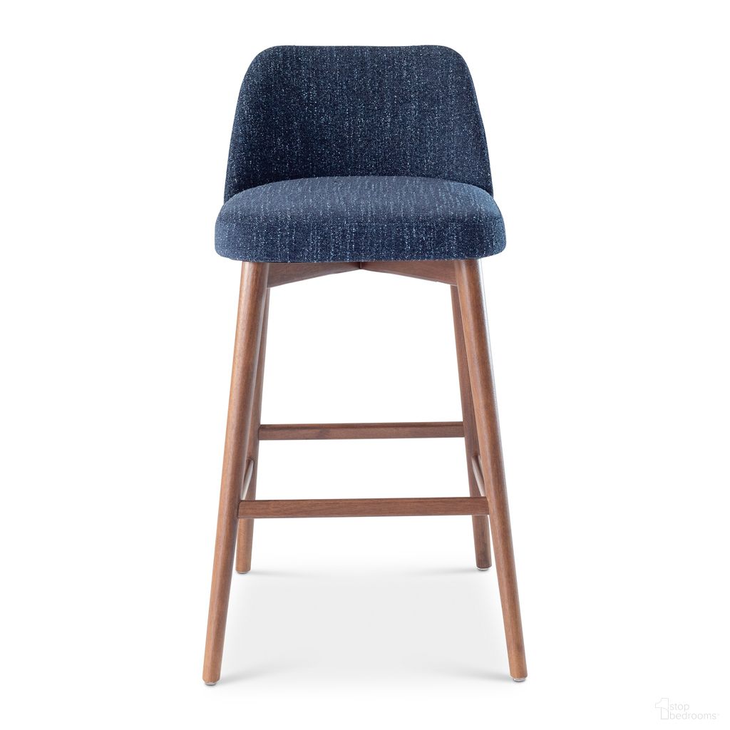 The appearance of Tonia Bar Stool In Blue Mix And Nogal designed by Urbia in the modern / contemporary interior design. This blue mix/nogal piece of furniture was selected by 1StopBedrooms from Tonia Collection to add a touch of cosiness and style into your home. Sku: BSM-246610-24. Material: Wood.